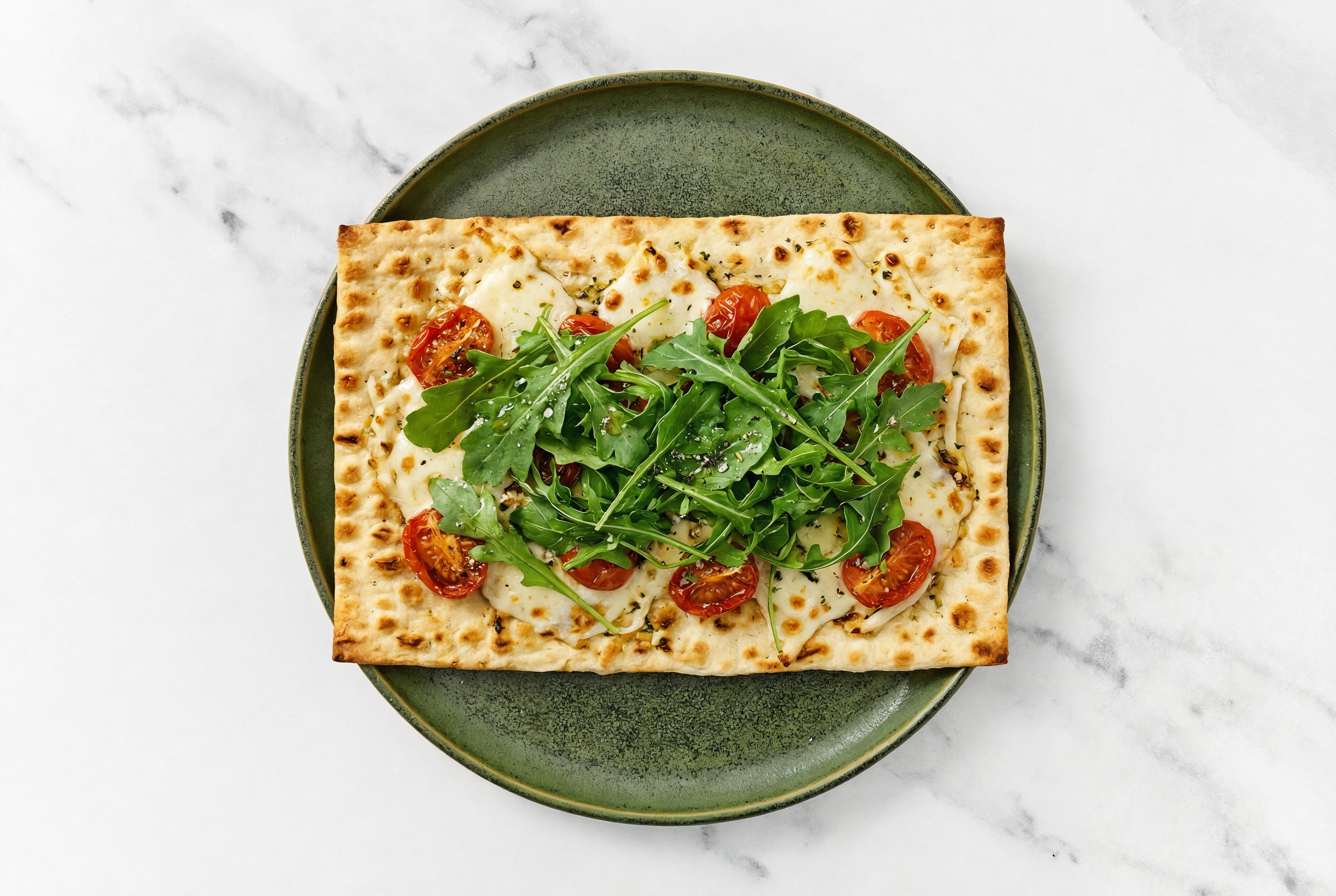 Tomato + Arugula Pizza