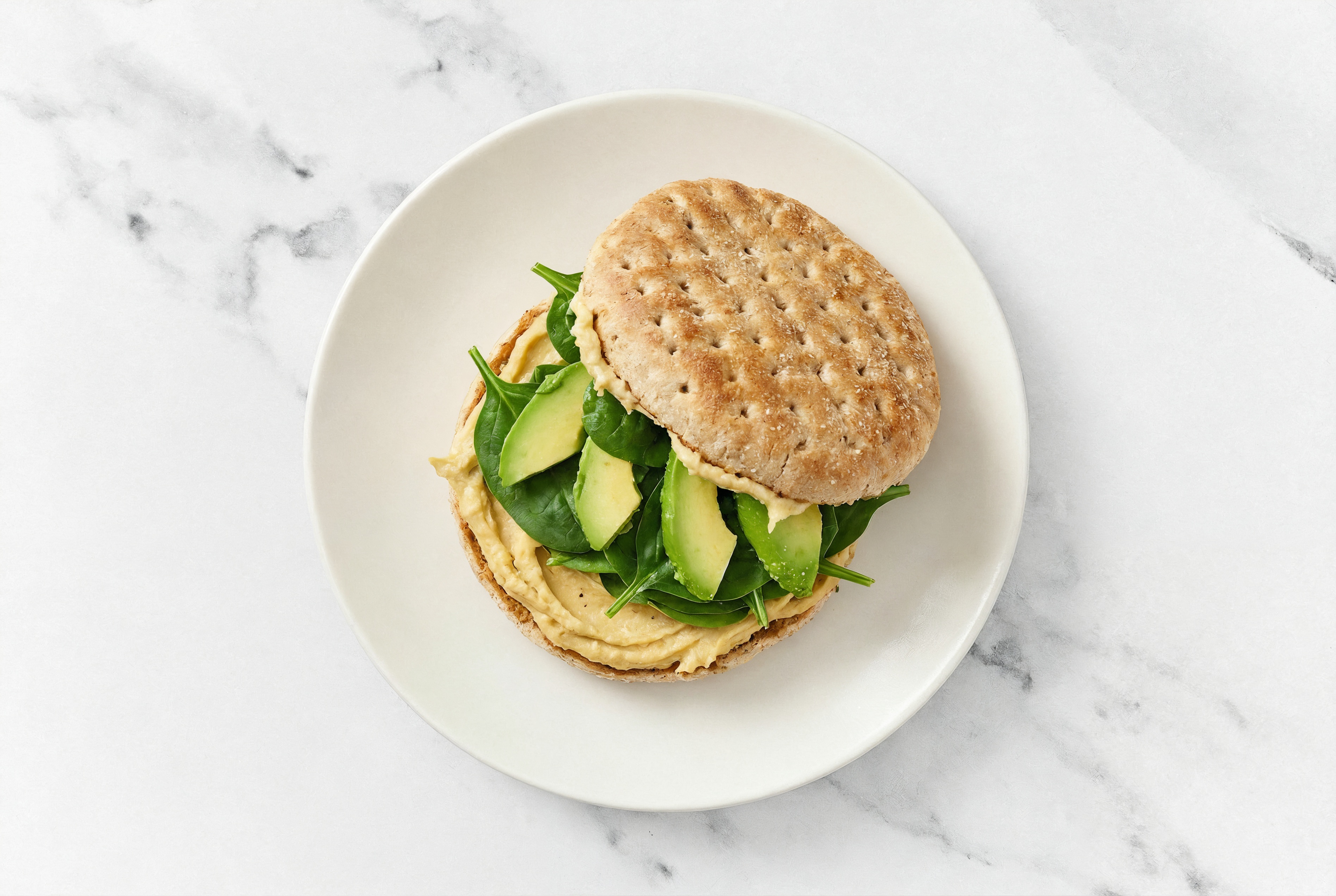  Lemony French Onion Hummus + Avo OneBun Multigrain Sandwich