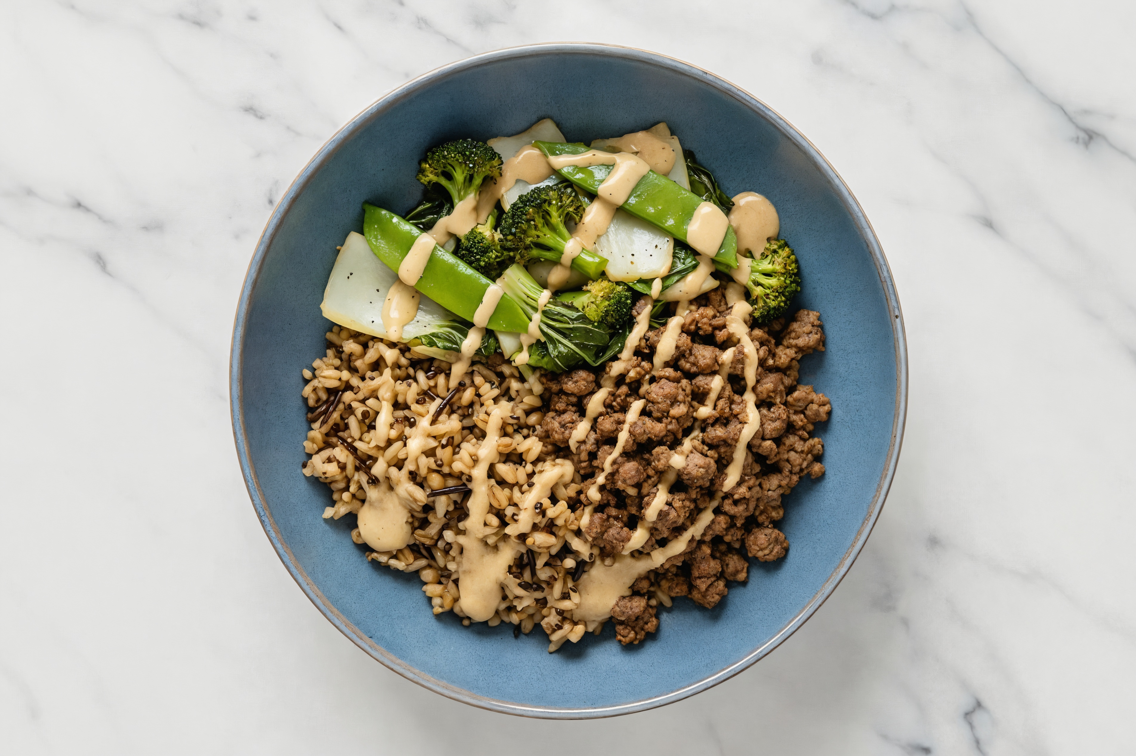 Japanese Ground Lamb + Seven Grain Bowl with Bok Choy