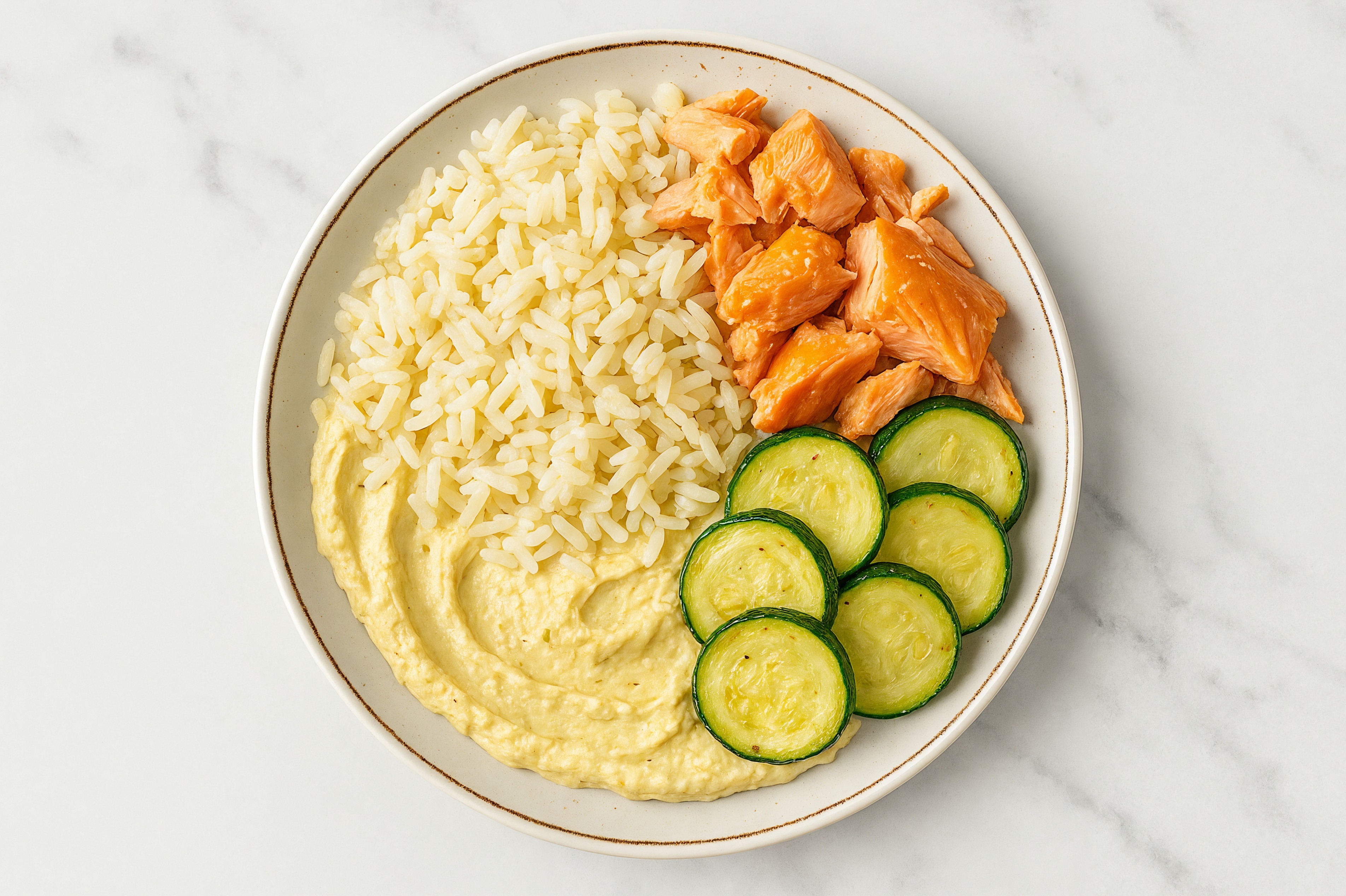 Lemon Dill Smoked Salmon + Summer Squash Bowl