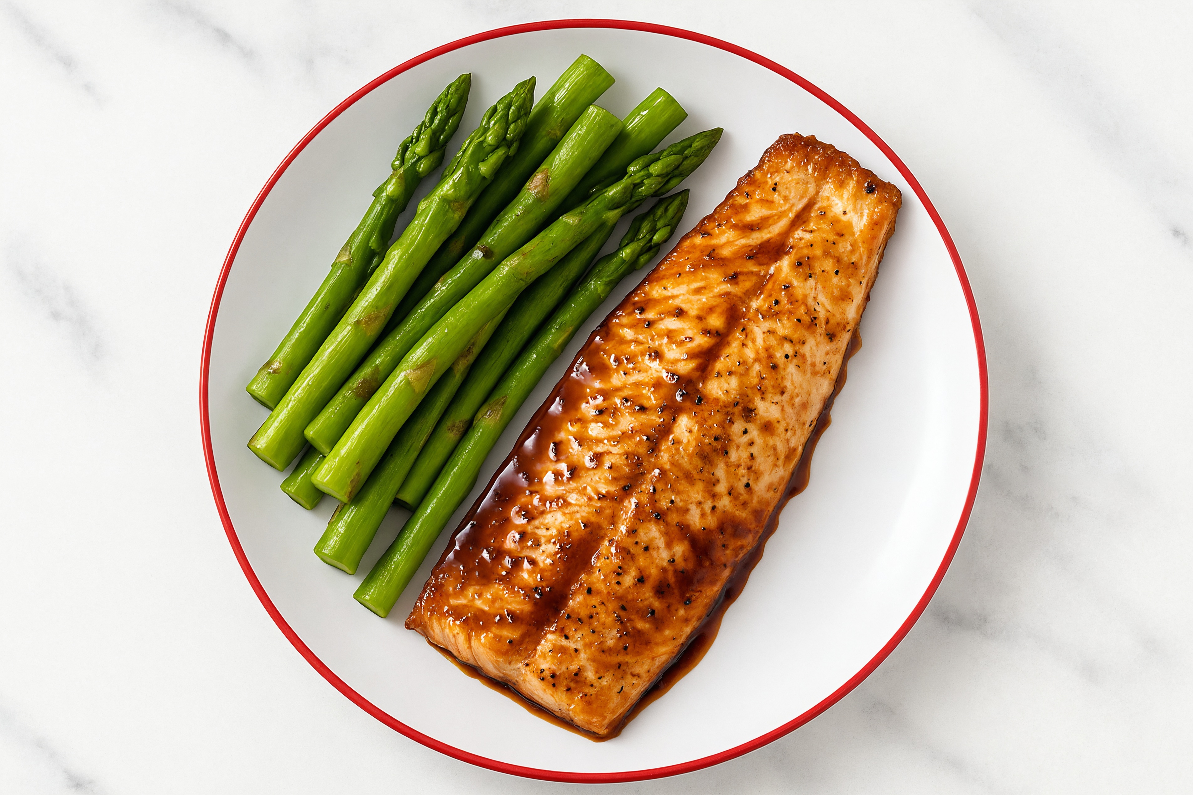 Teriyaki Sheet Pan Trout & Asparagus