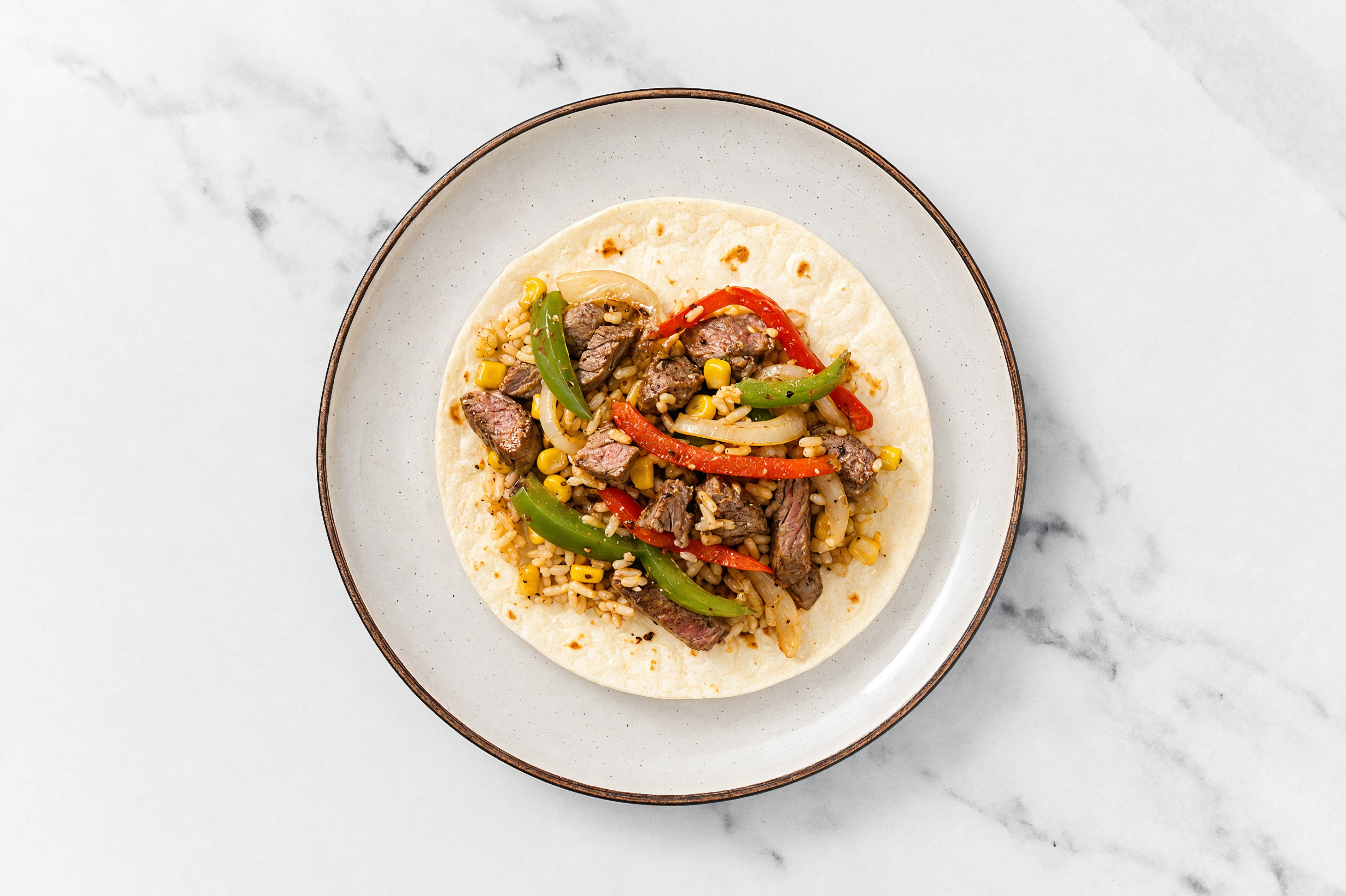  Rosemary Garlic Beef Flank Steak + Street Corn Rice Fajitas