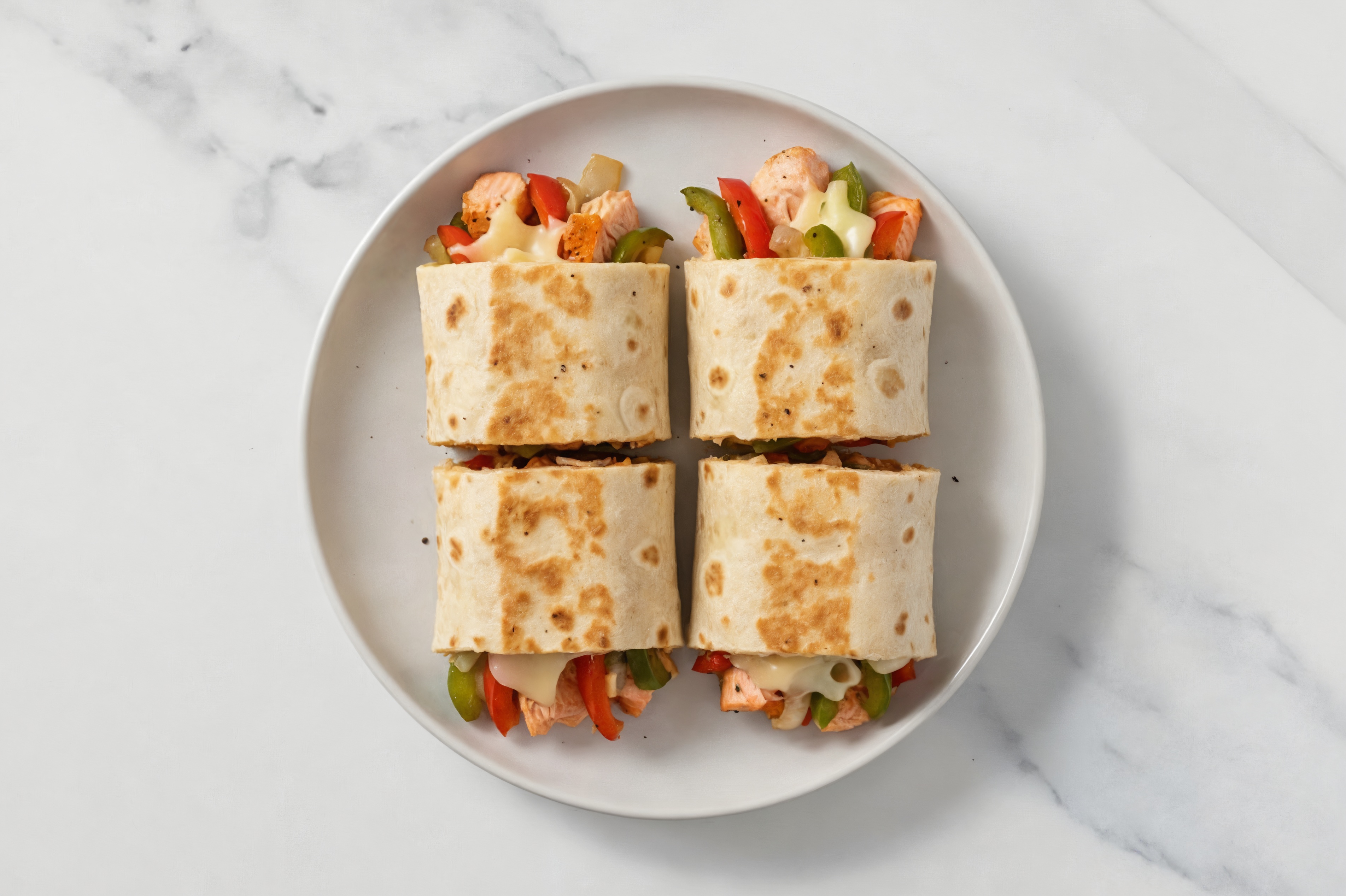 Air Fryer Salmon + Swiss Lavash Wrap