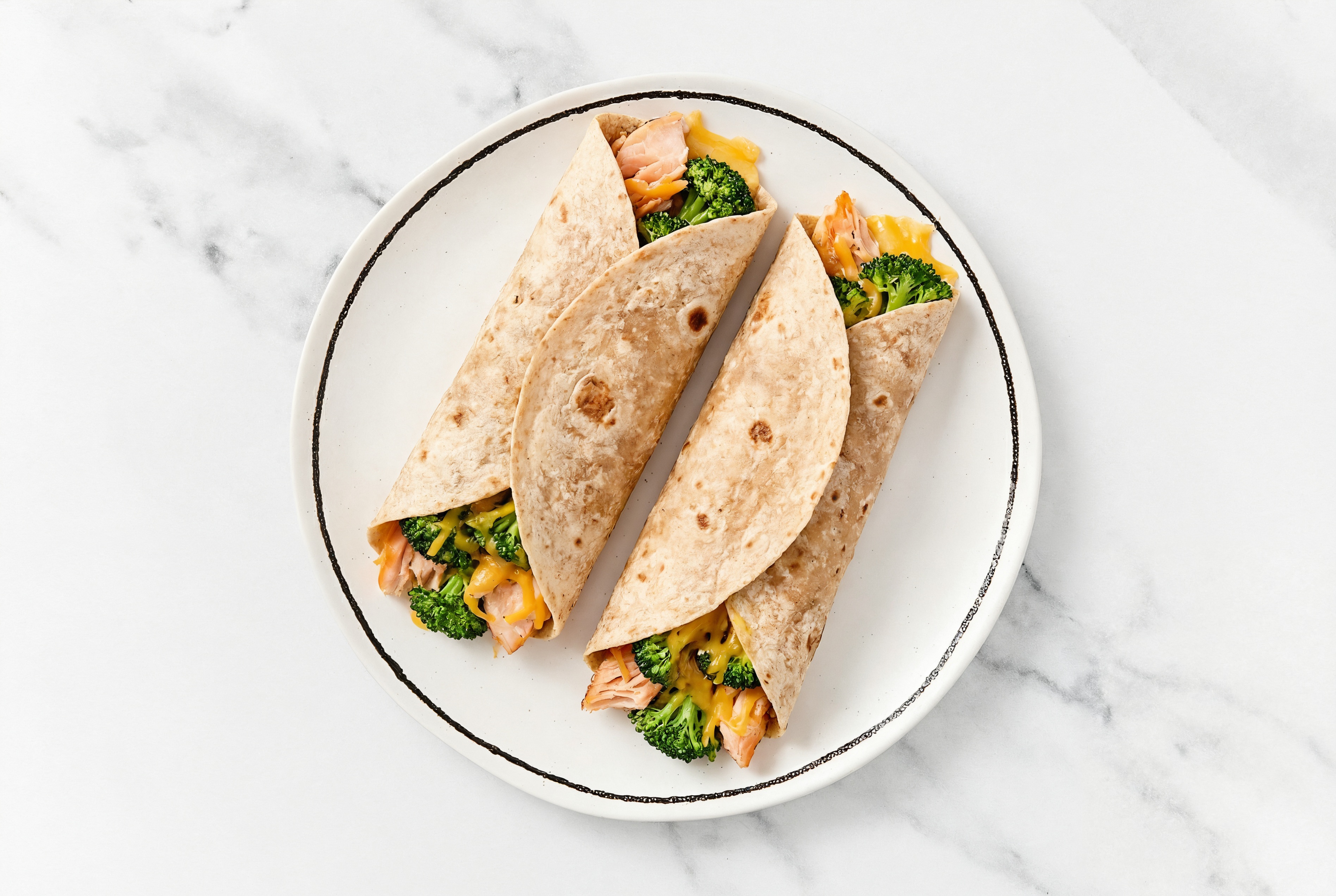 Salmon, Broccoli 'n Cheese Wrap