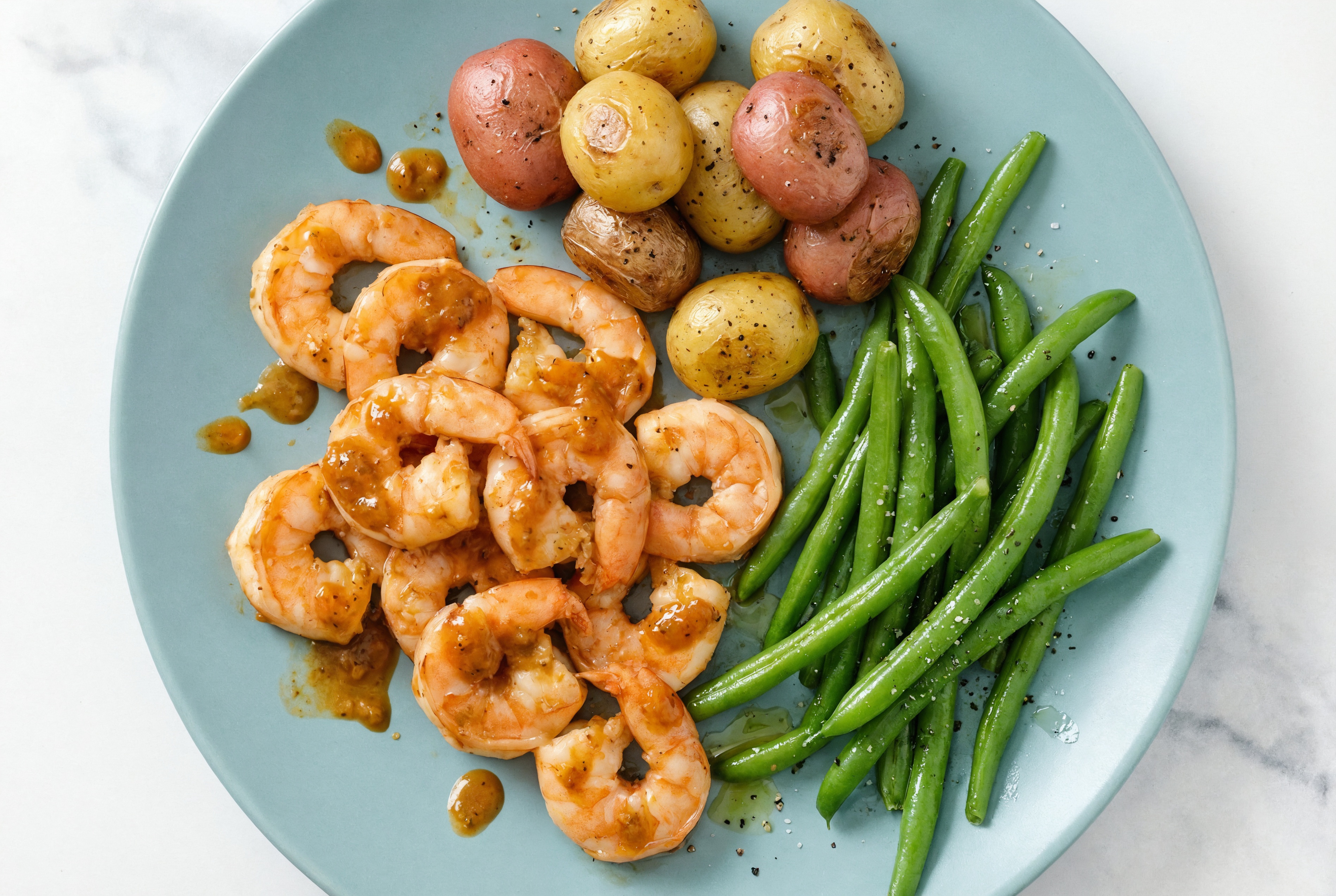 Creamy BBQ Shrimp Potato Bowl