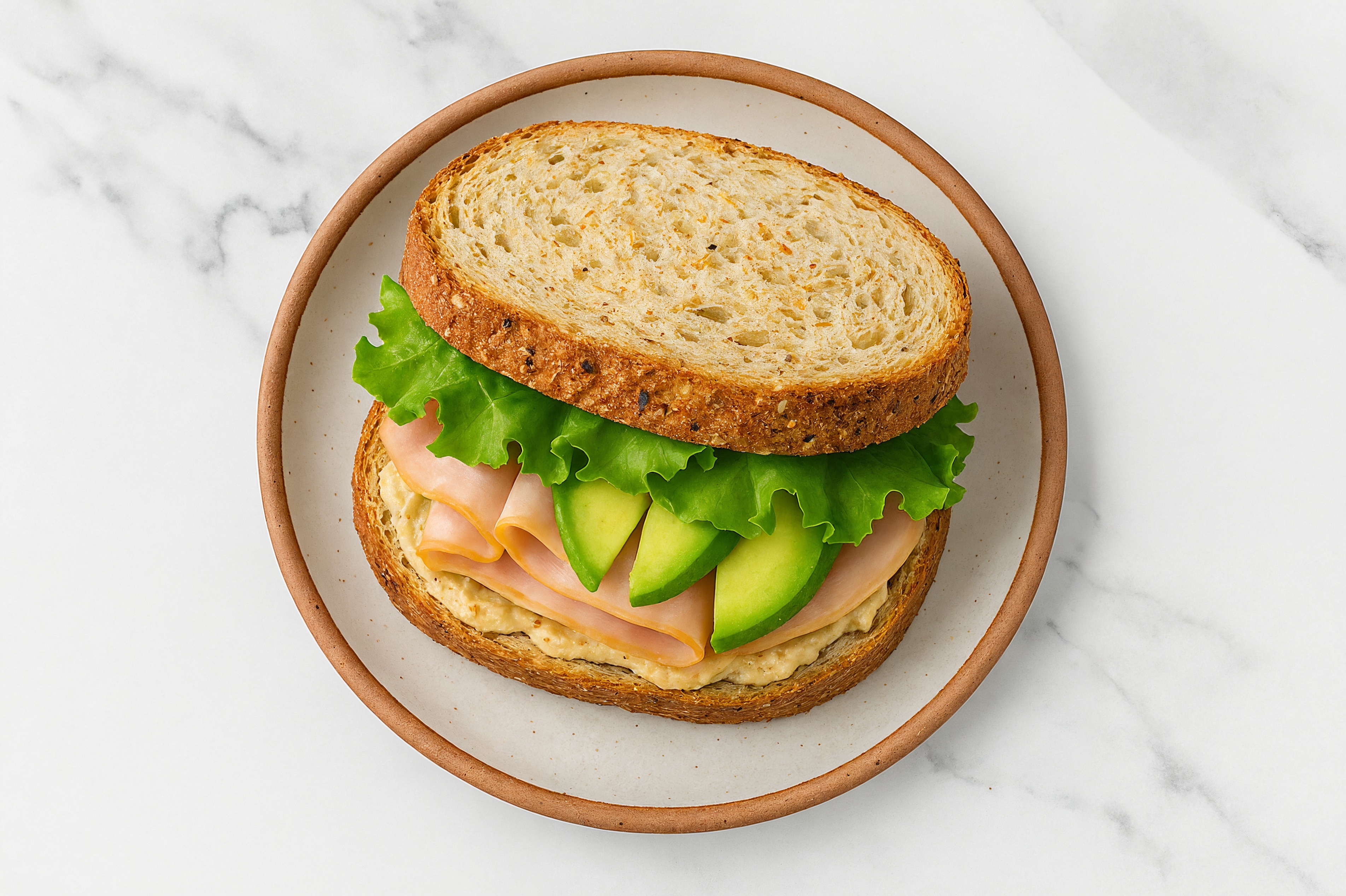 Creamy Everything Avocado Turkey Sandwich | Hungryroot