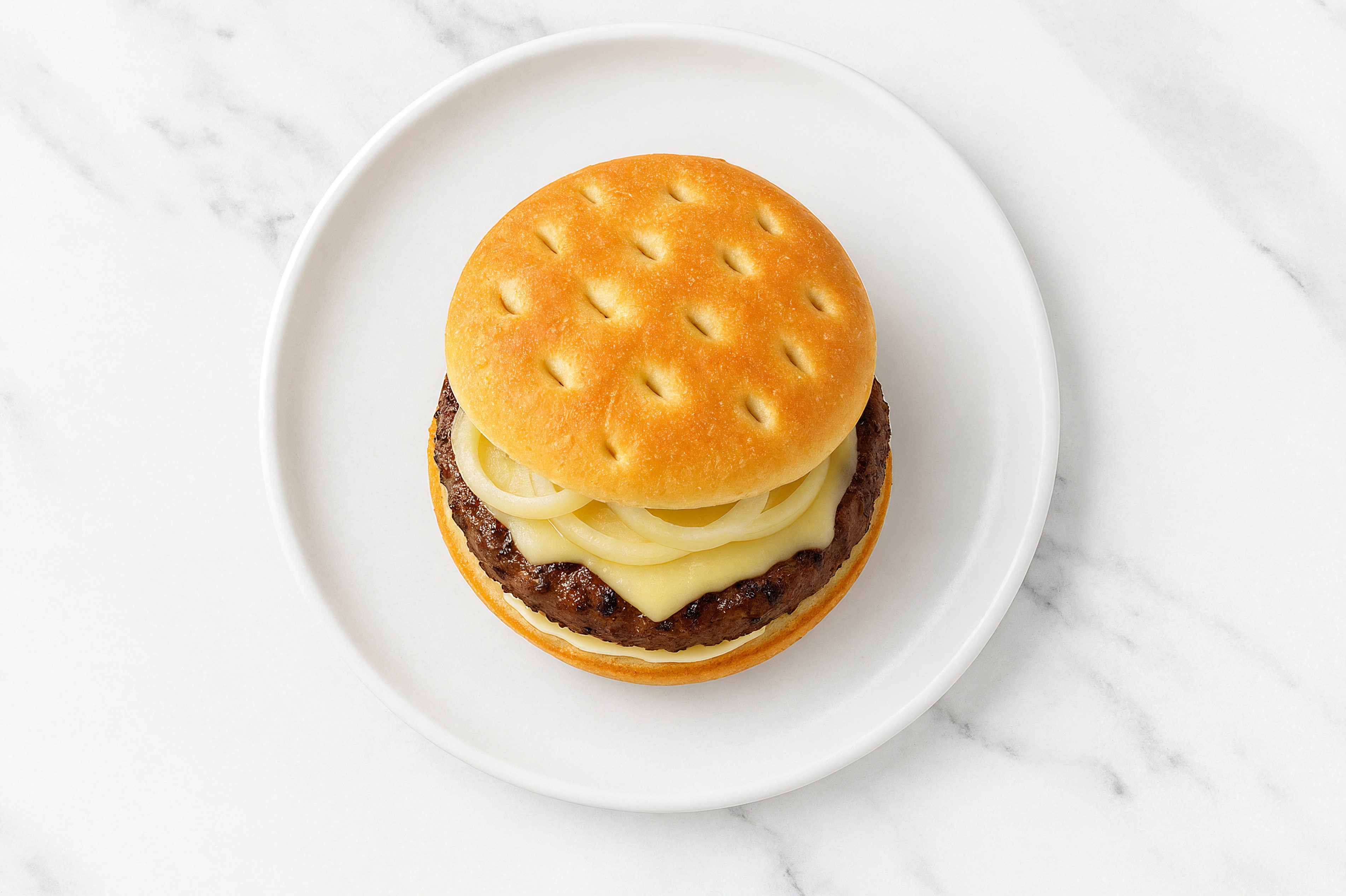 Classic Burger with Vegan Garlic Sauce + Havarti with Wagyu Beef Patties