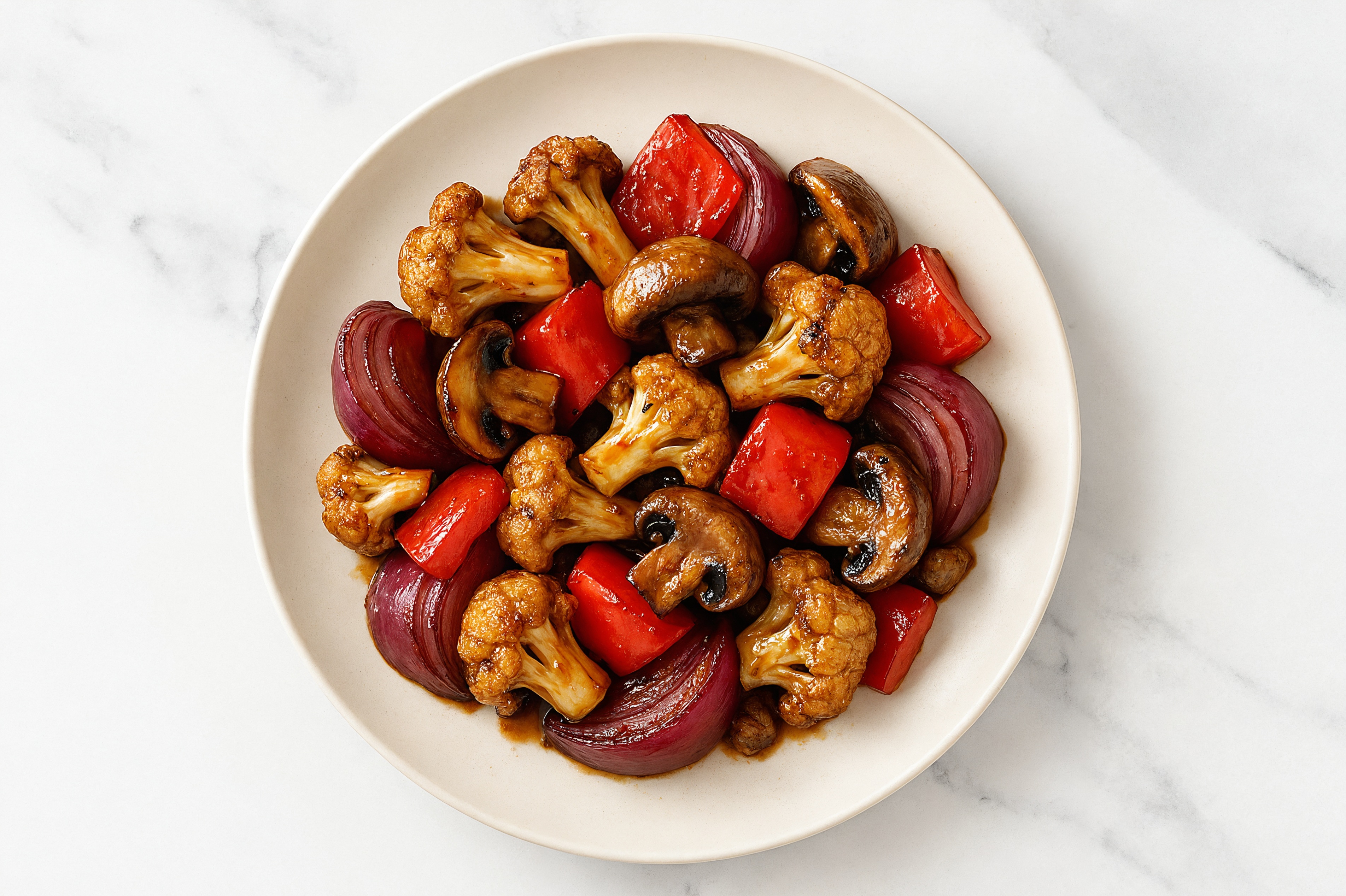 Teriyaki Organic Red Pepper Roasted Veggies