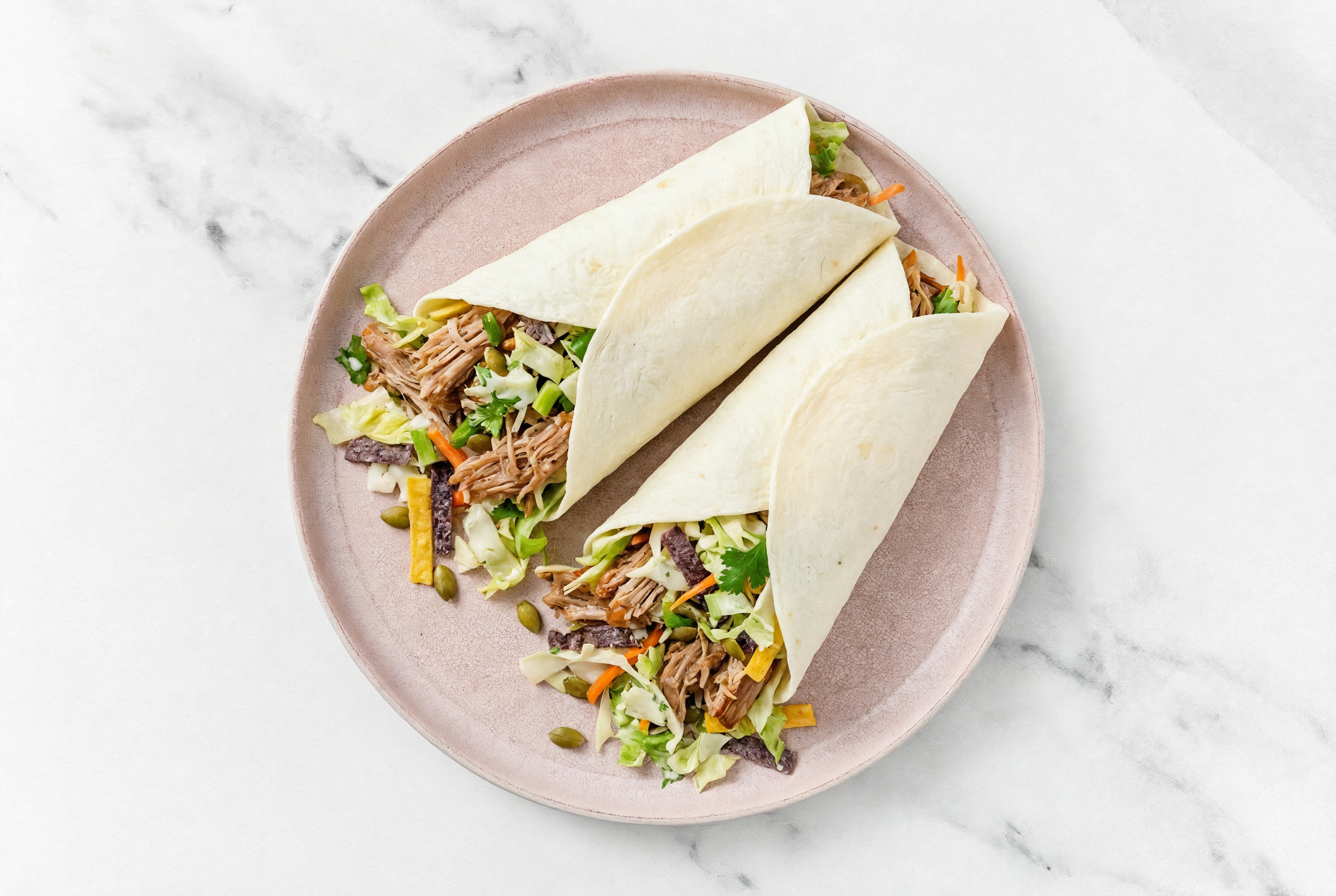 Shredded Pork + Veggie Protein Wrap