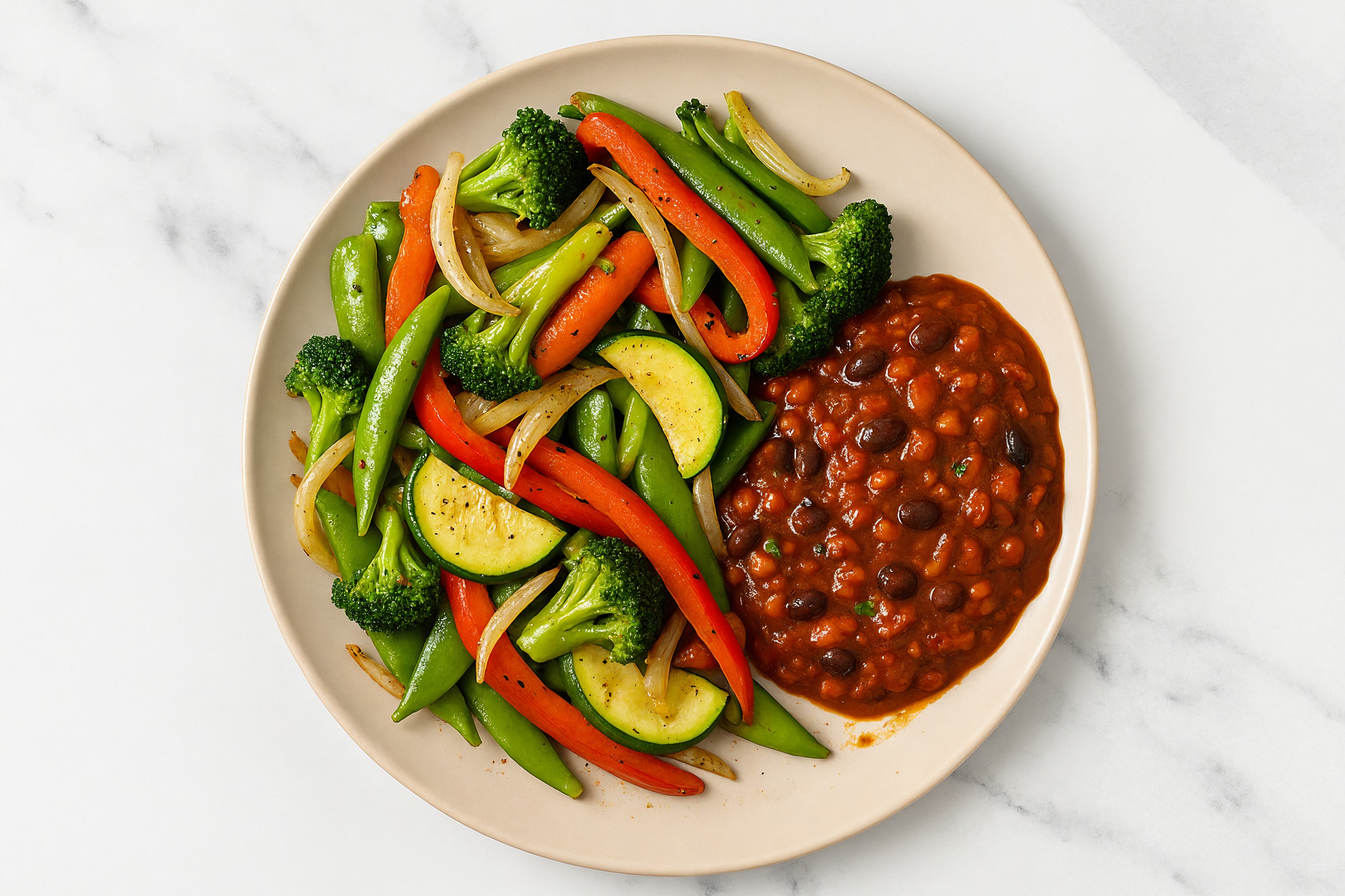 Homestyle Lentil Chili with Mixed Veggies