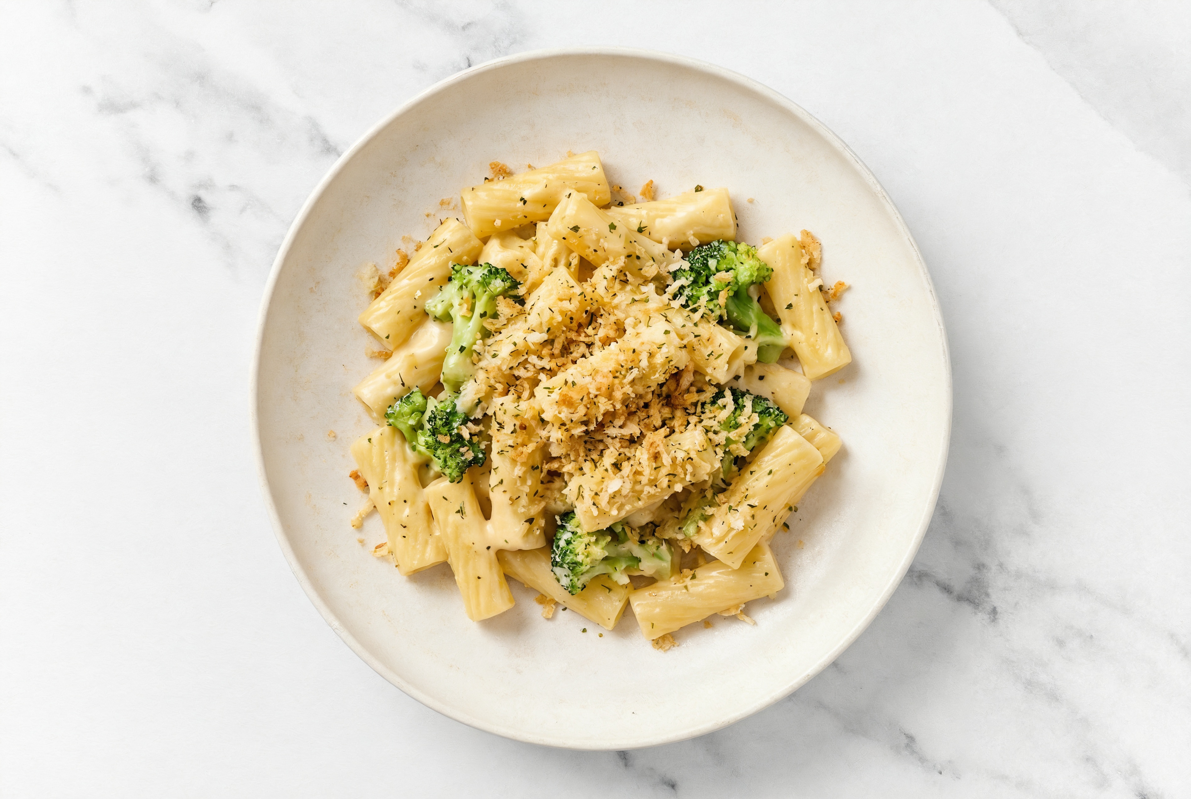 Creamy Broccoli Bunches Cheddar Baked Mac 'n Cheese