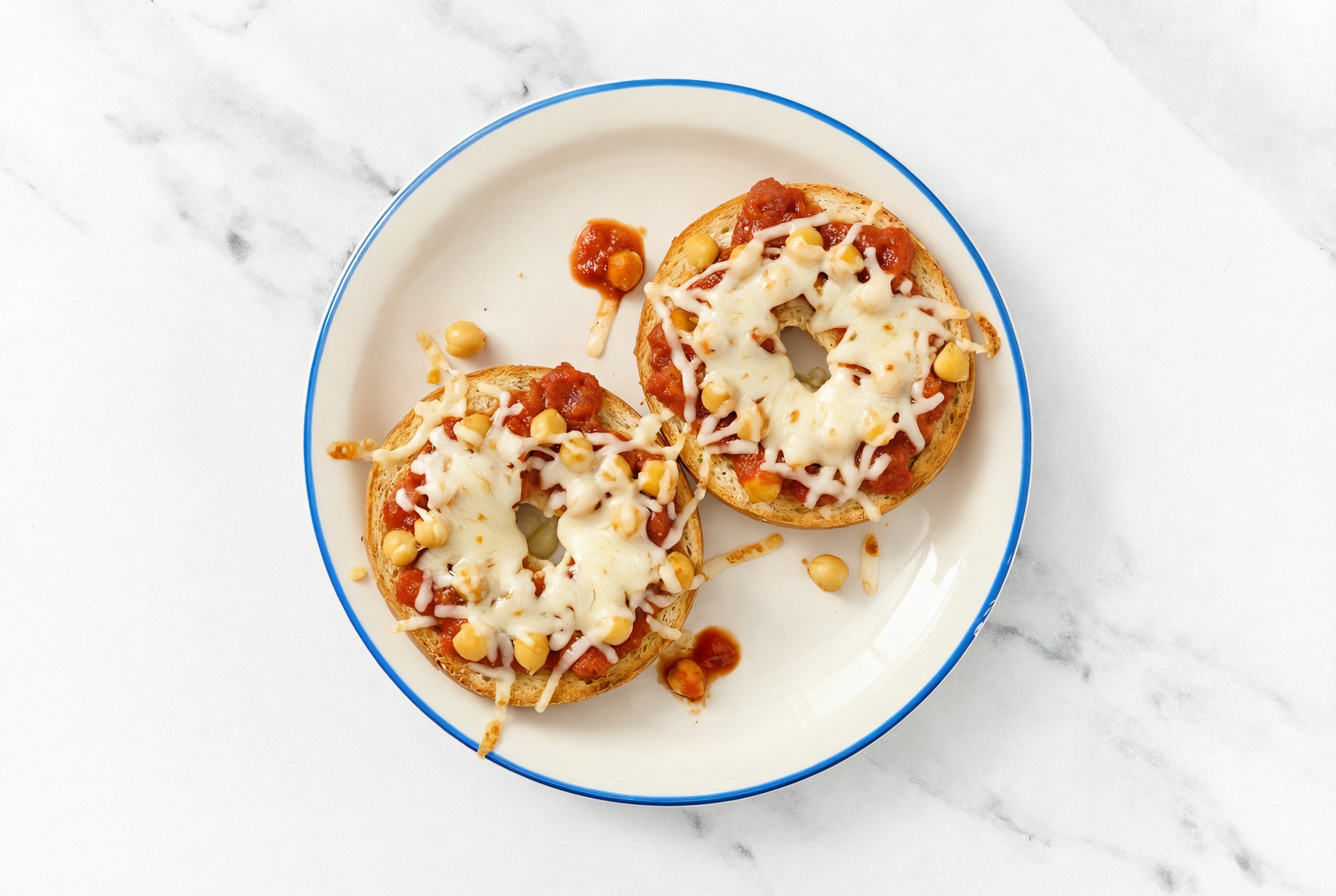 Classic Chickpea Pizza Gluten-Free Plain Bagels