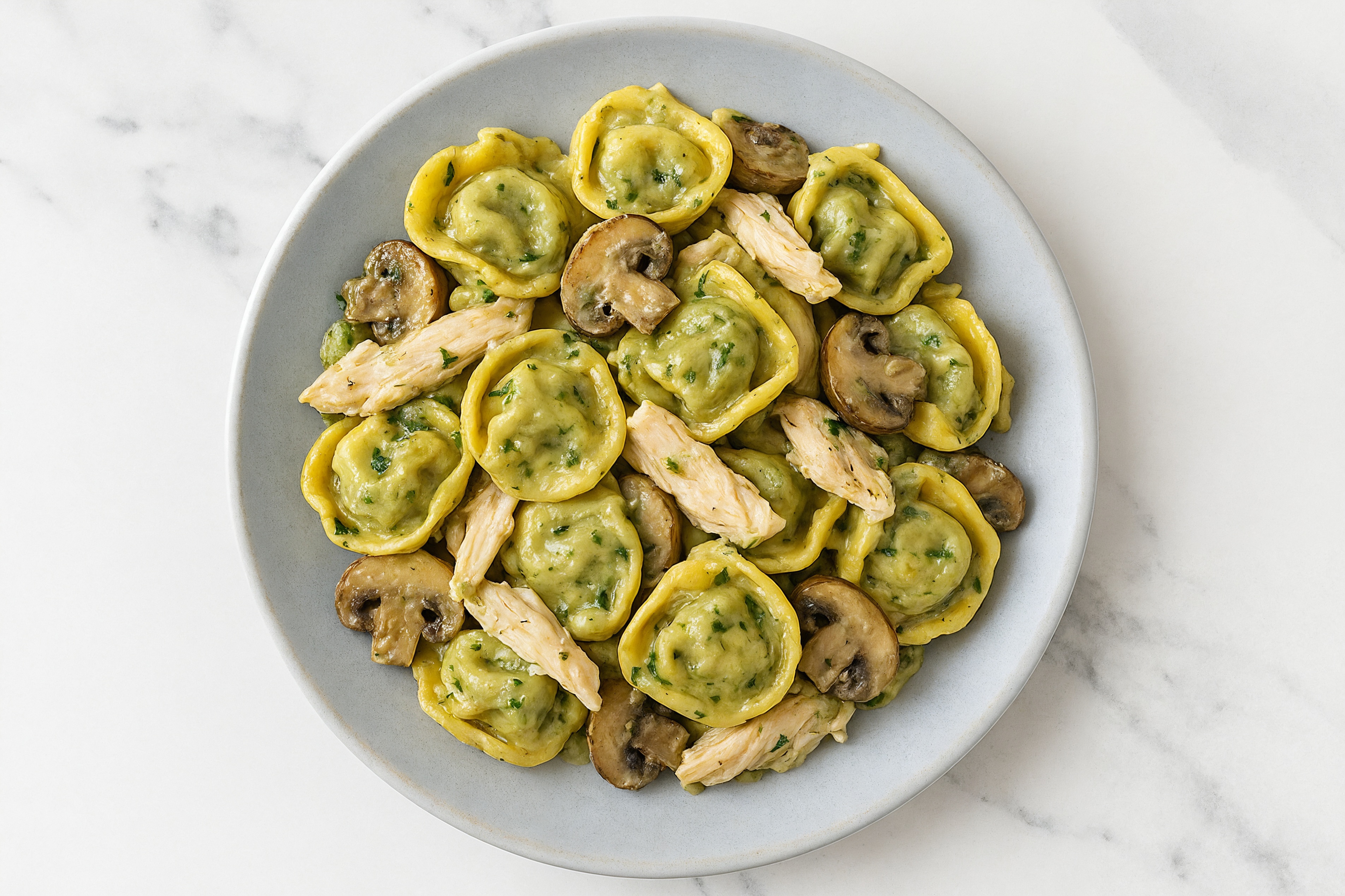 Chicken + Mushroom Spinach Artichoke Tortellini