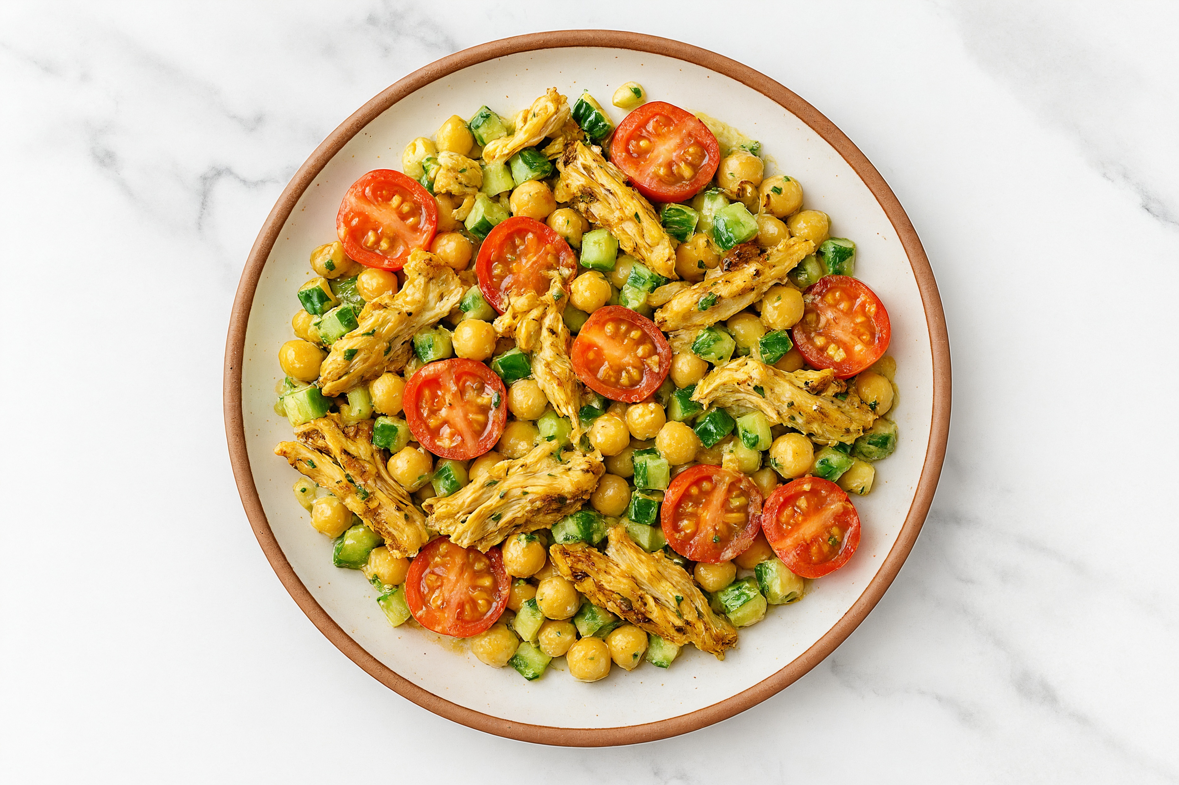 Chicken Shawarma + Chickpea Salad
