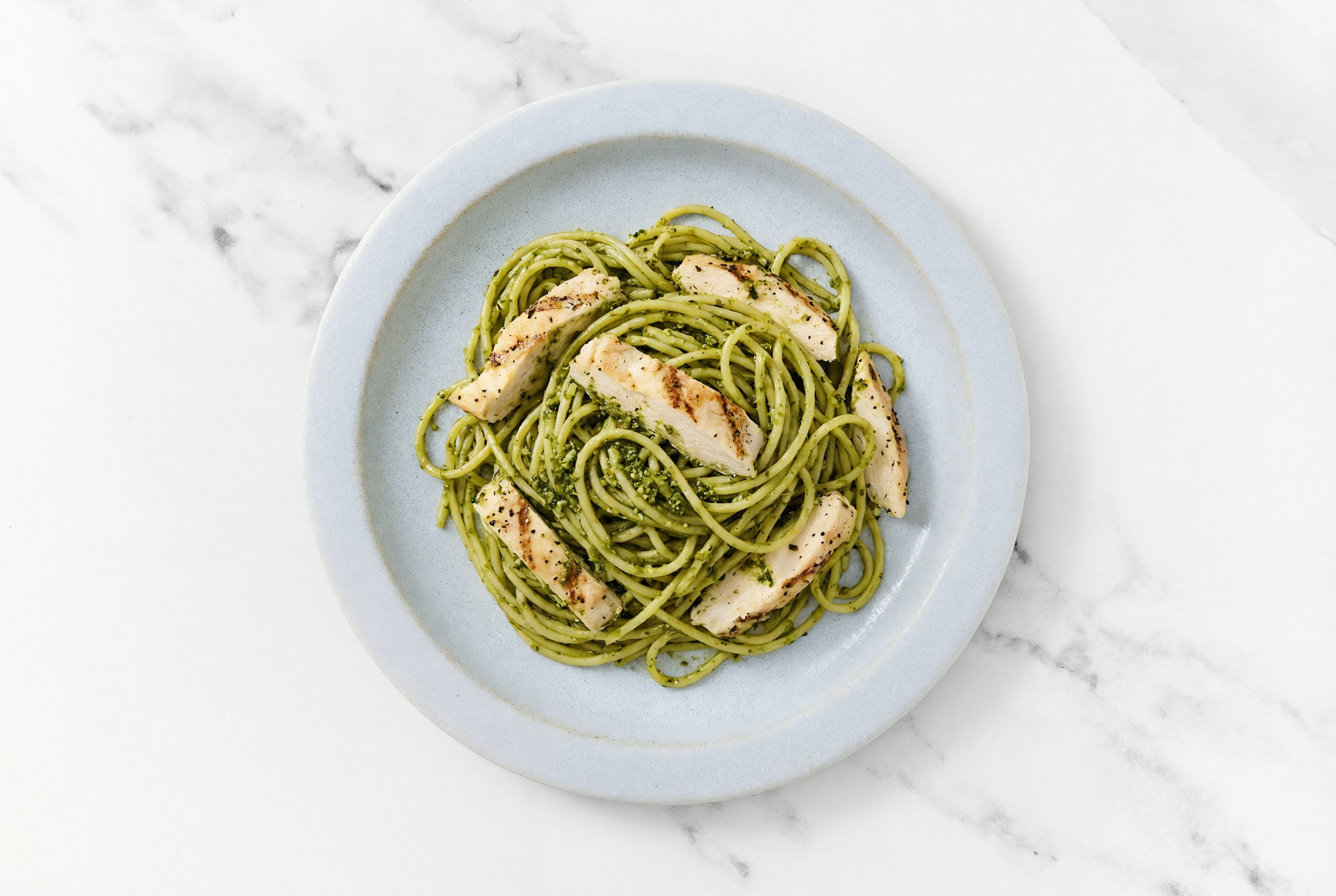 Pesto Seasoned Grilled Chicken Breast Gluten Free Spaghetti