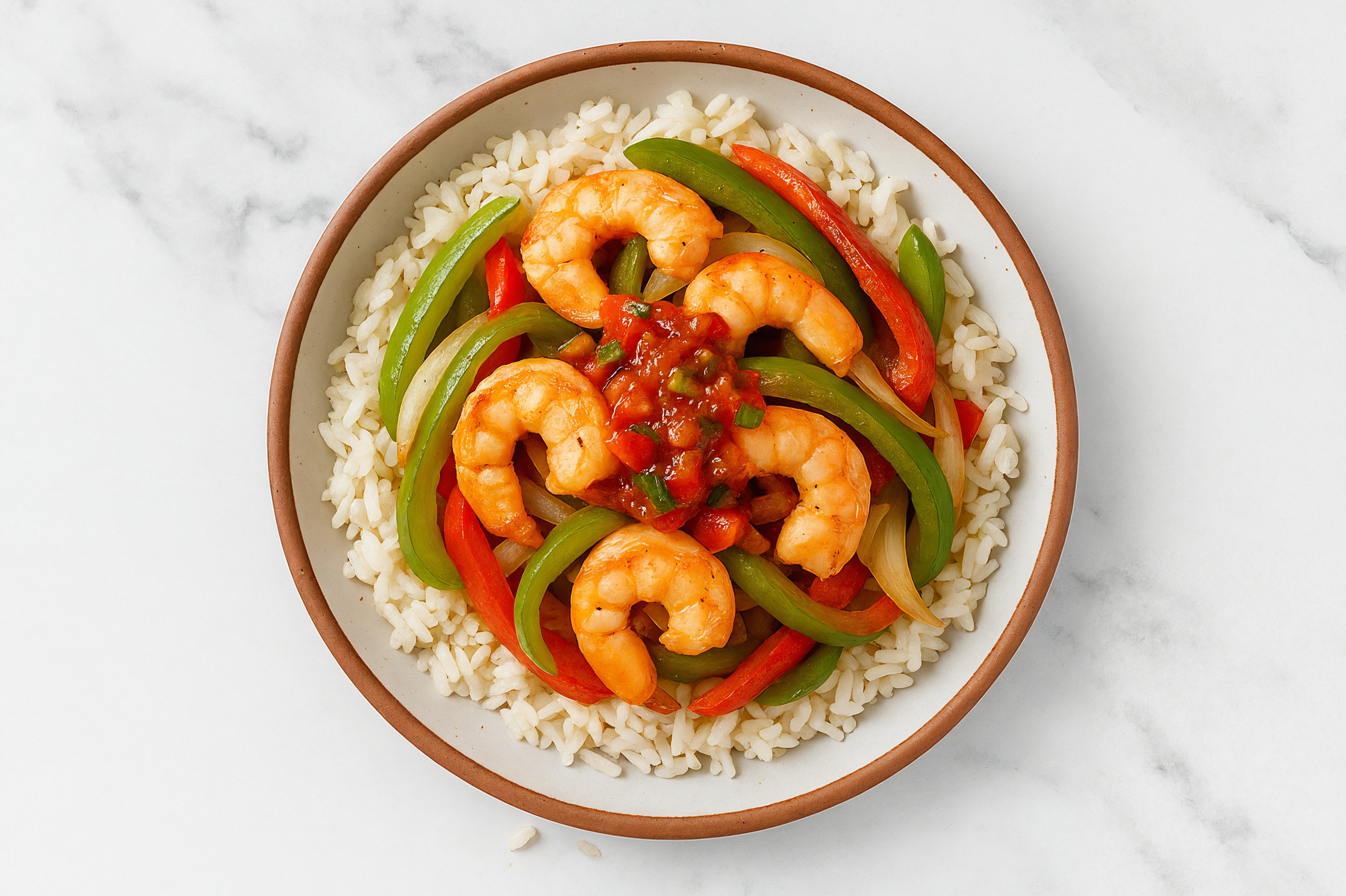 Extra-Fresh Shrimp Fajita Long Grain White Rice Bowl