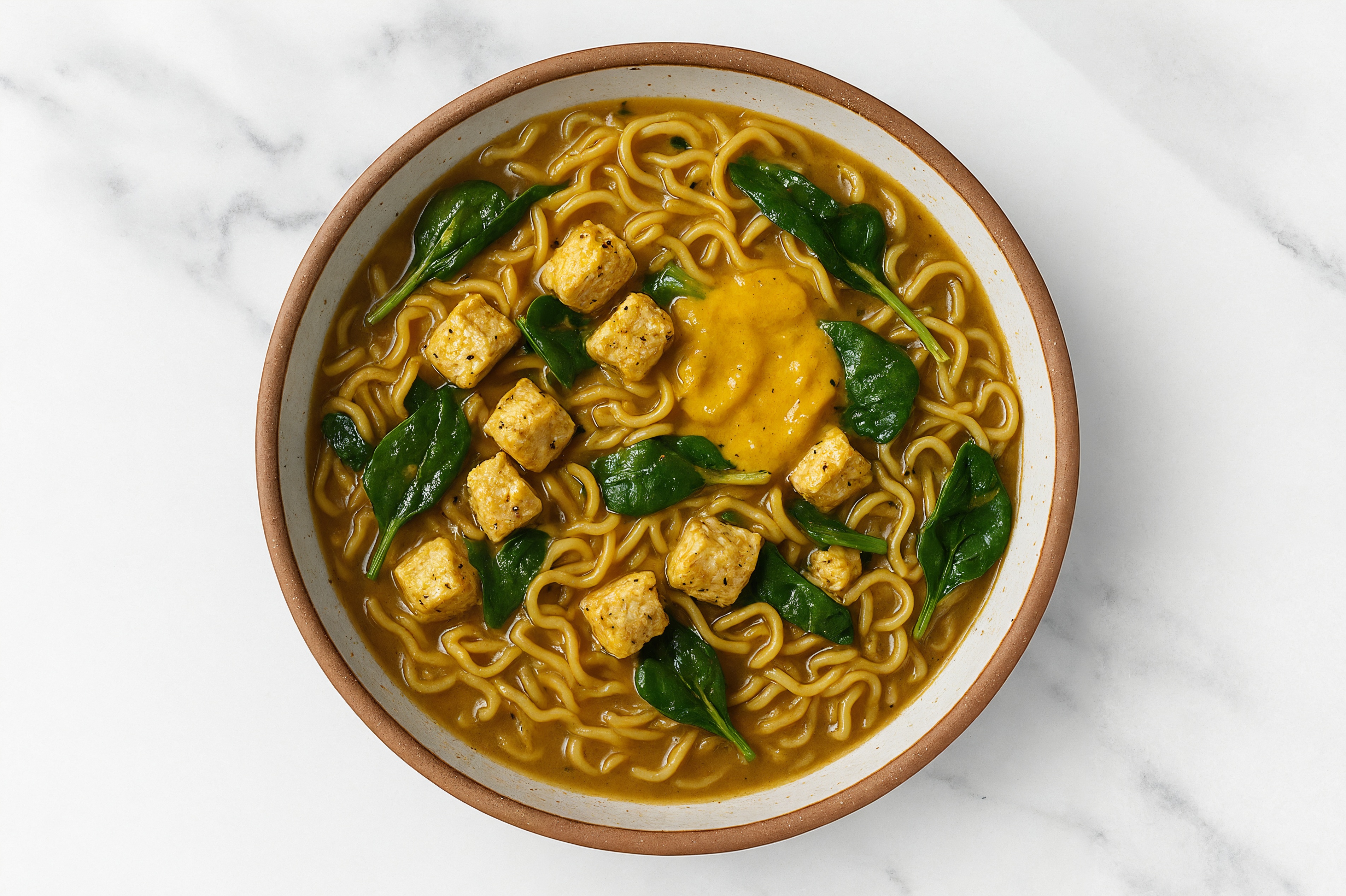 Coconut Curry Tofu Ramen Soup