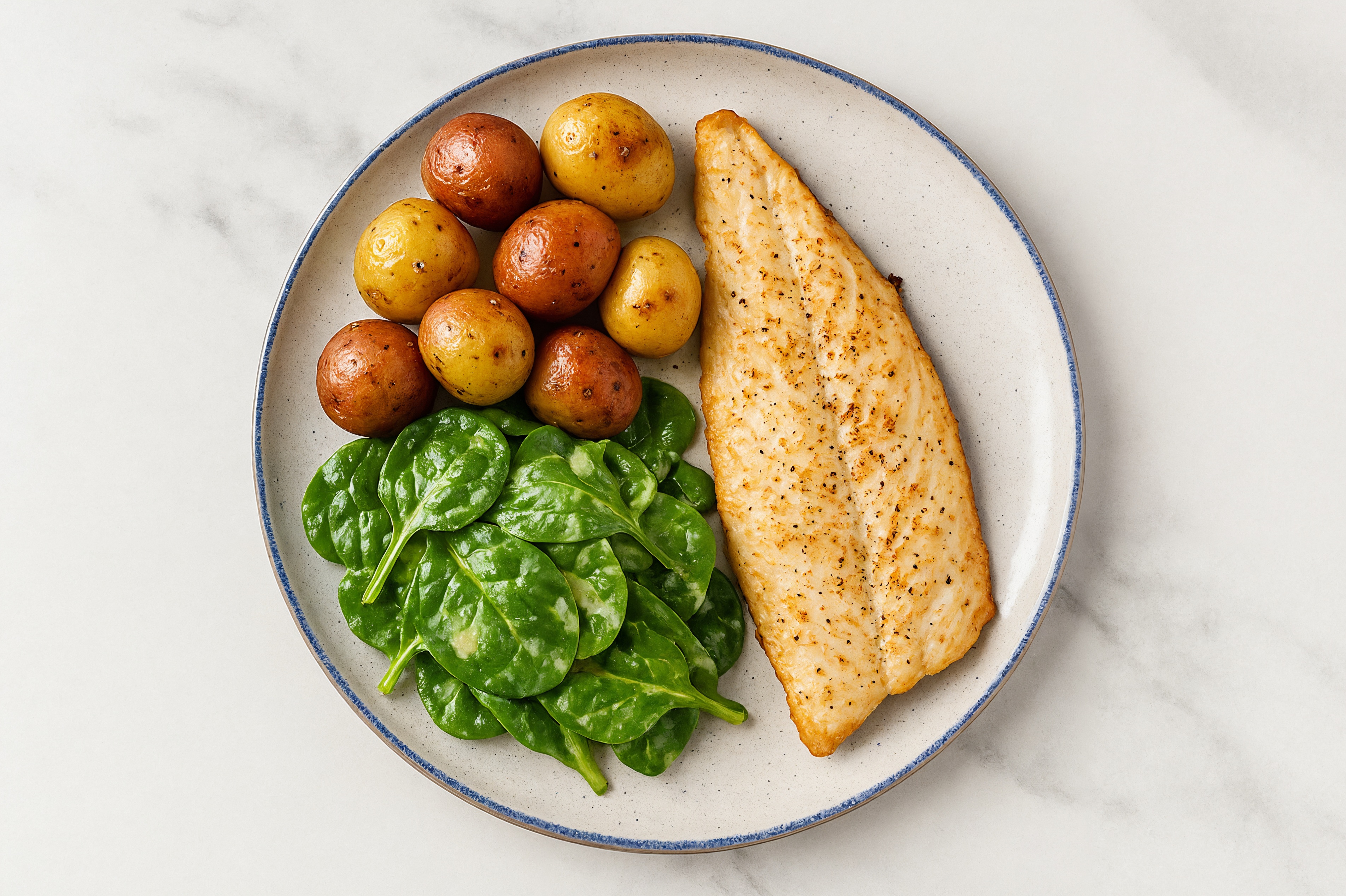 Best Dressed Trout Salad with Baby Spinach