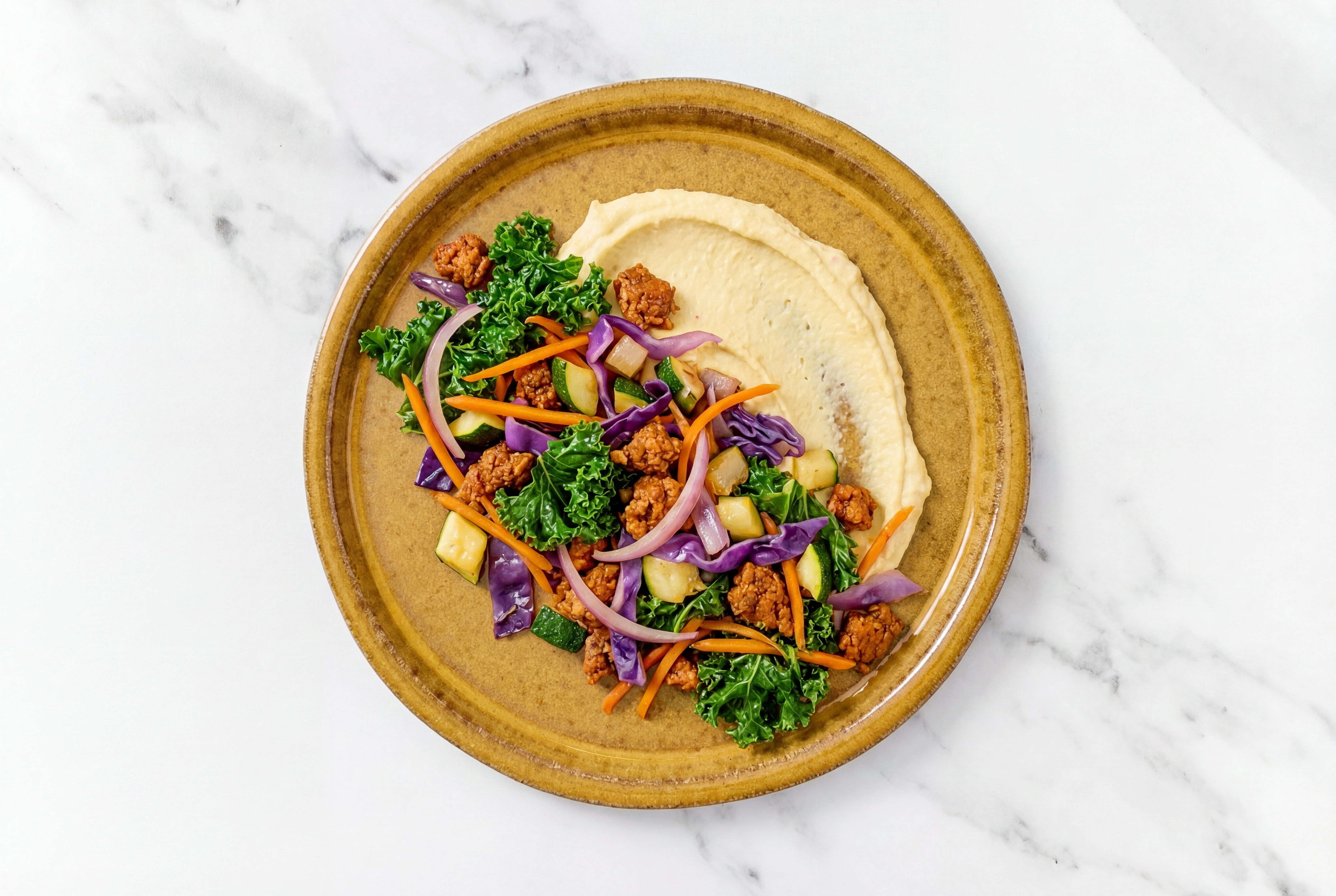 "Chorizo" + Zucchini Lemon Hummus Bowl