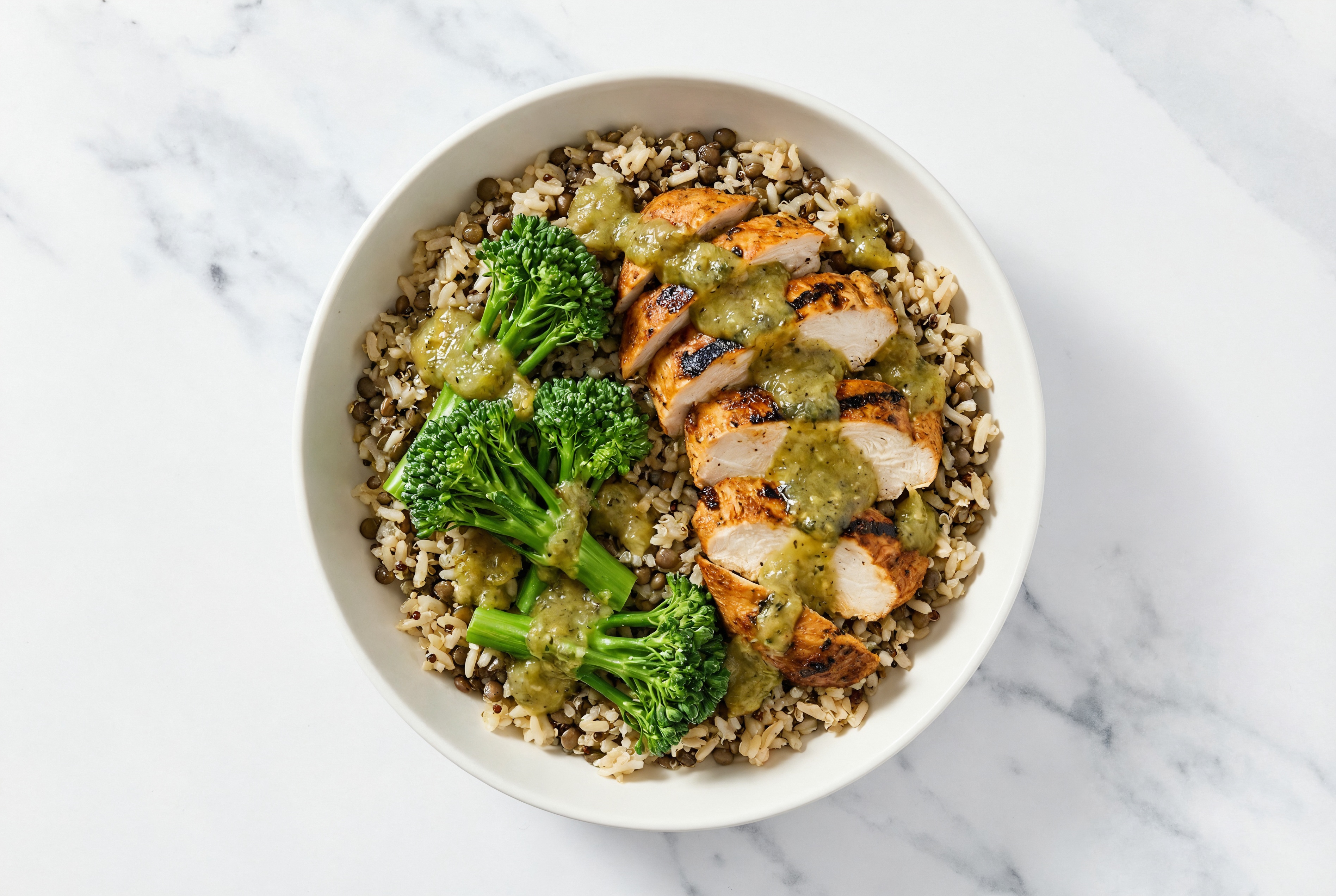 Green Chile Blackened Chicken Power Bowl