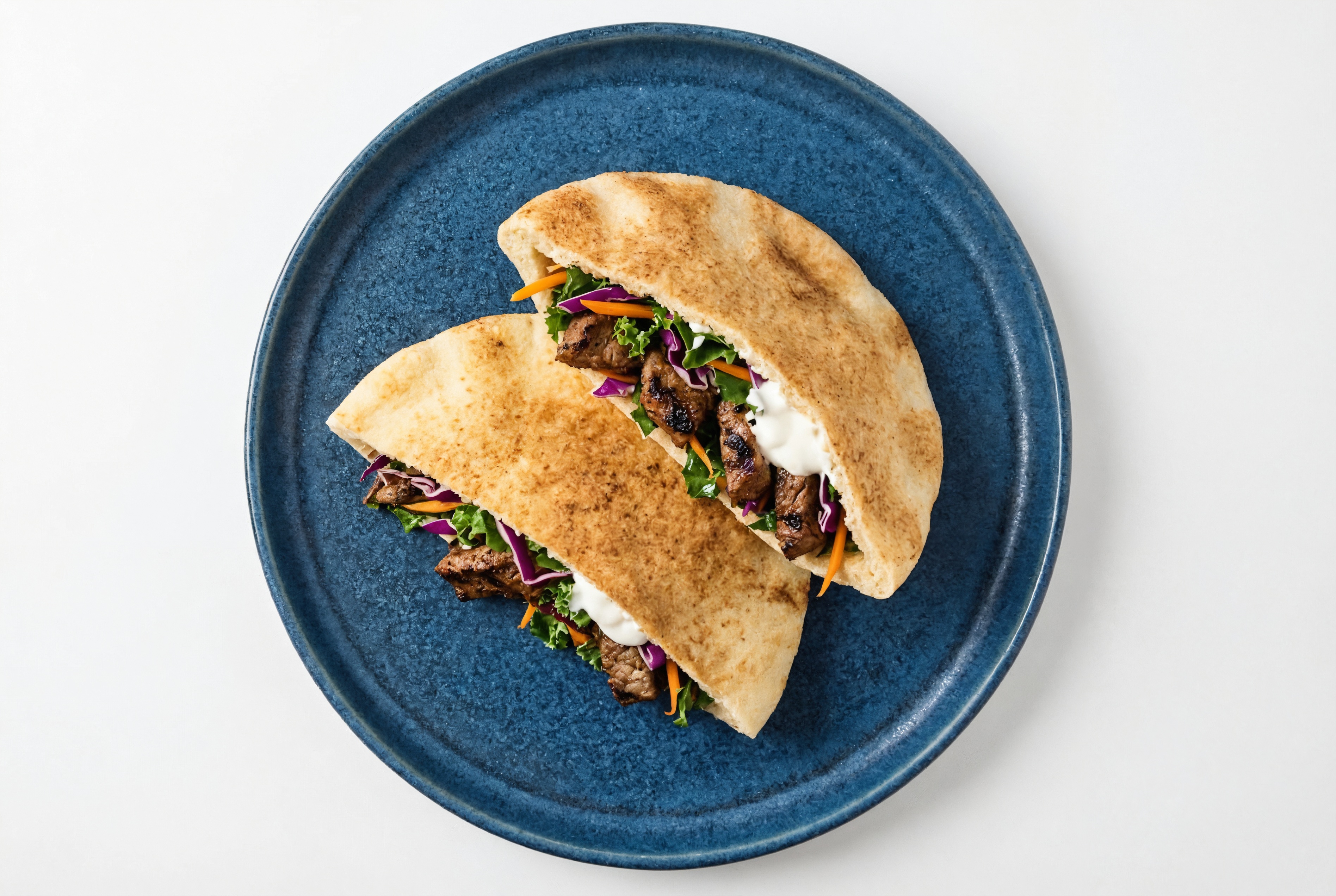 Rainbow Beef Barbacoa Traditional Pita