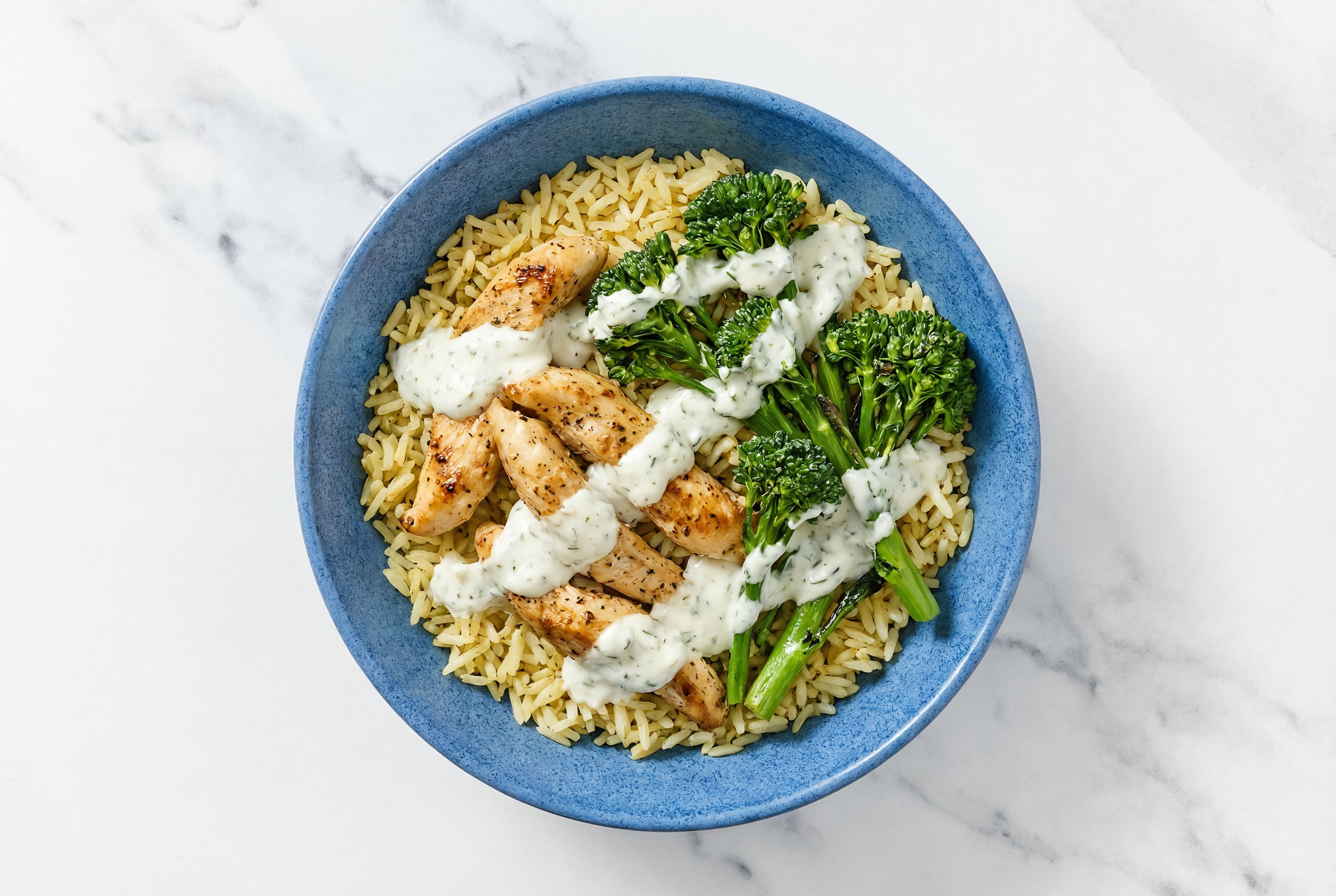 Tzatziki Chicken with Broccoli + Seasoned Jasmine Rice | Hungryroot