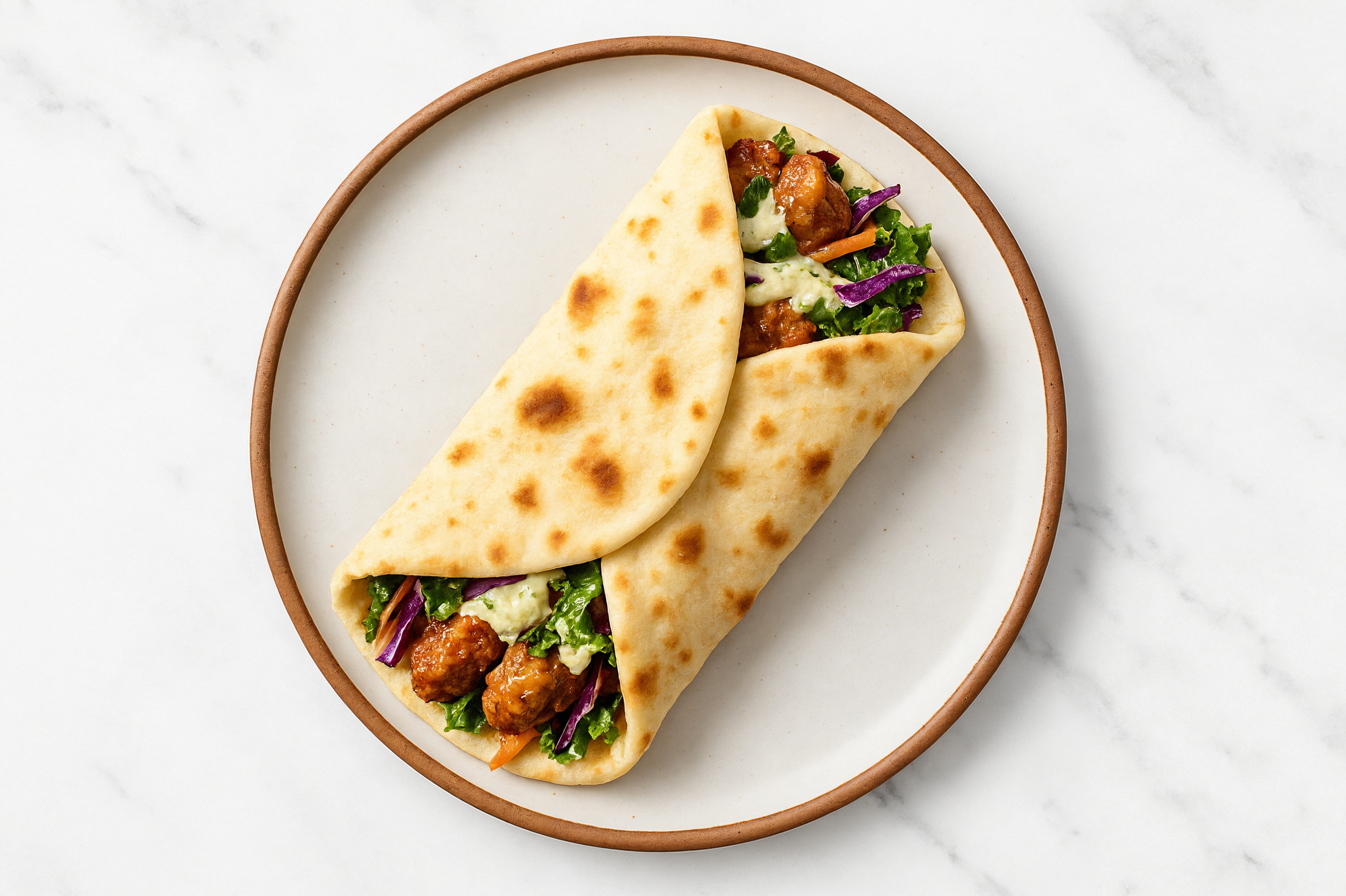 Creamy Dill Chicken Tandoori Wrap