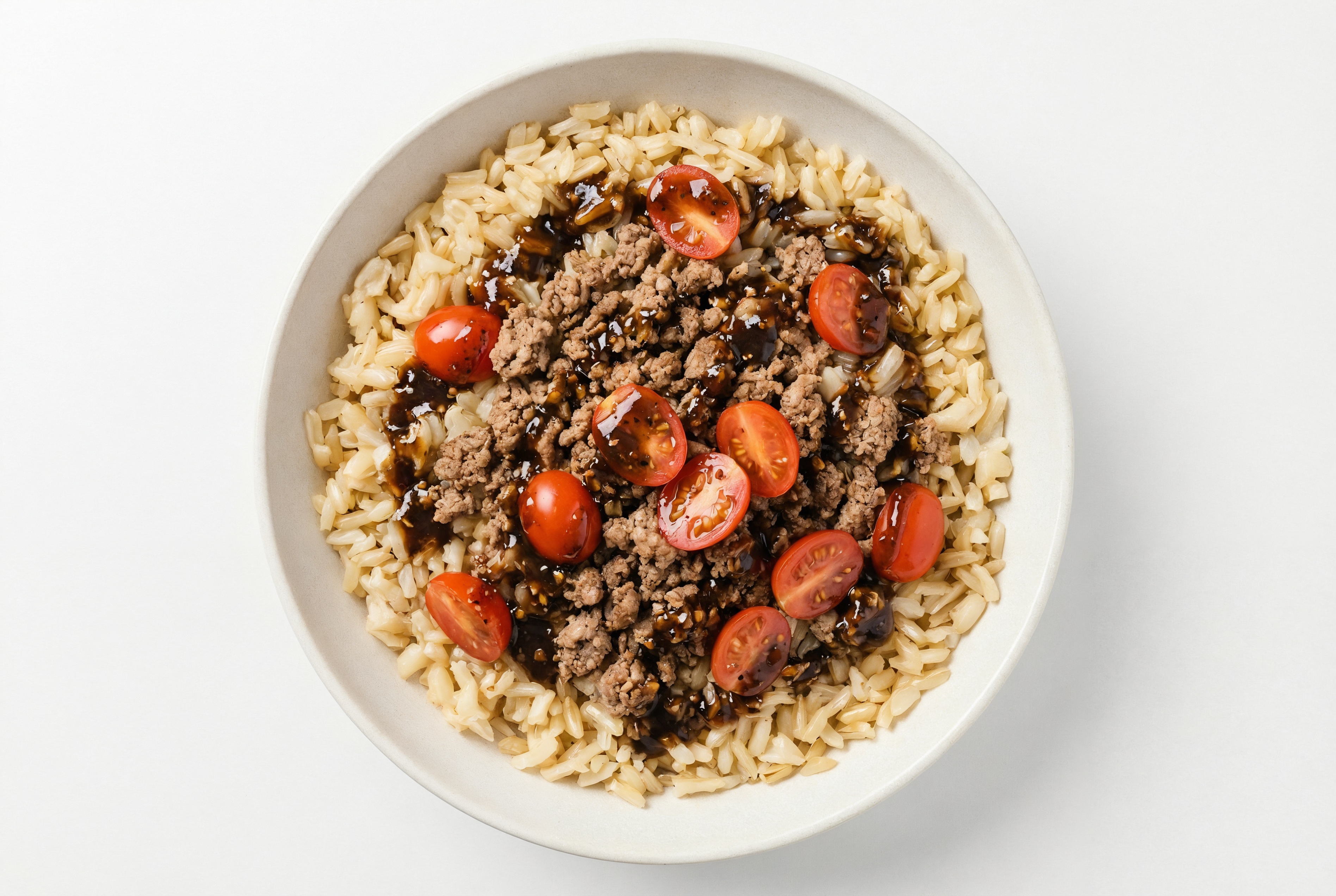Ground Lamb & Tomato Grain Bowl with Tangy Black Pepper