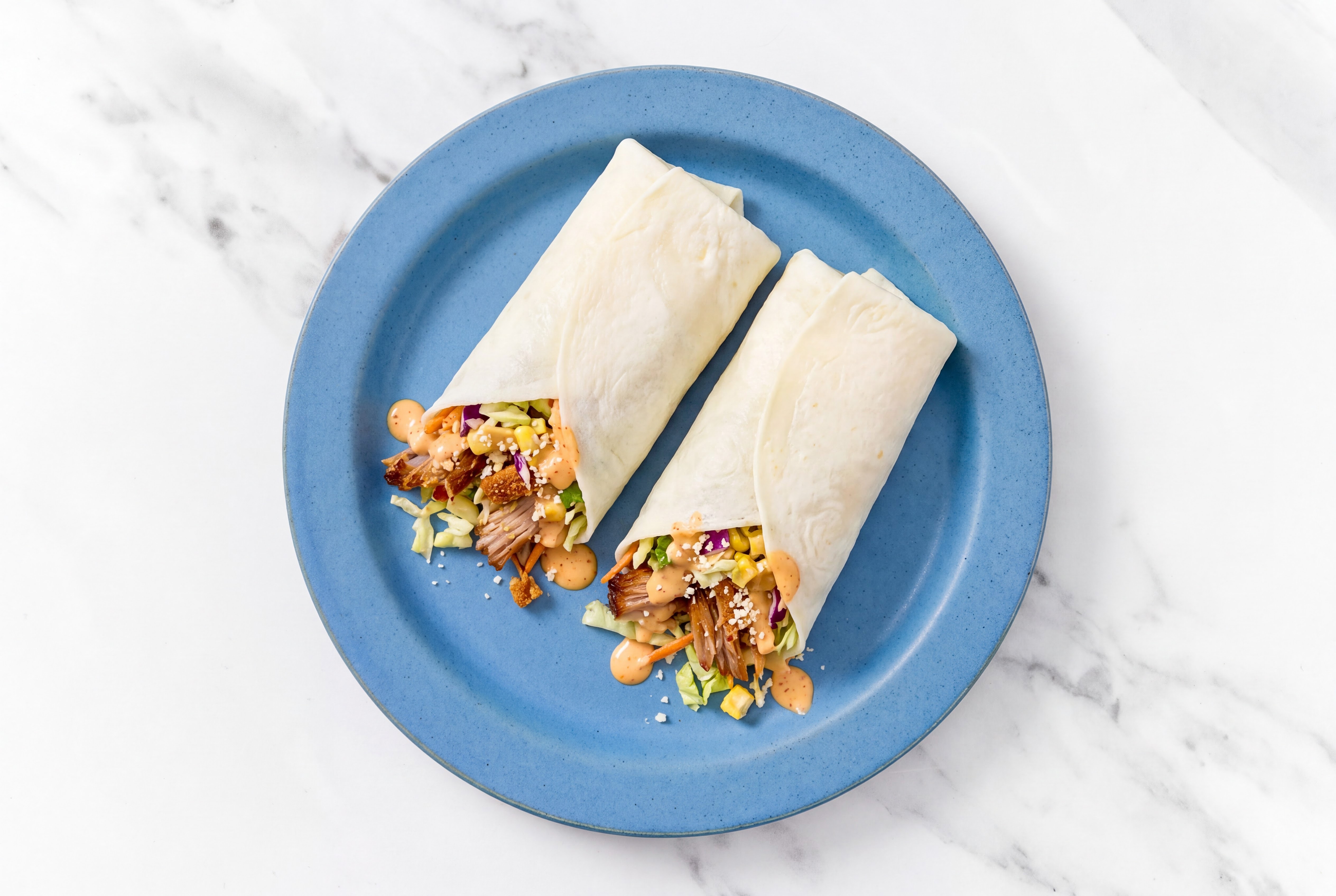 Herby Shredded Pork + Veggie Protein Wrap