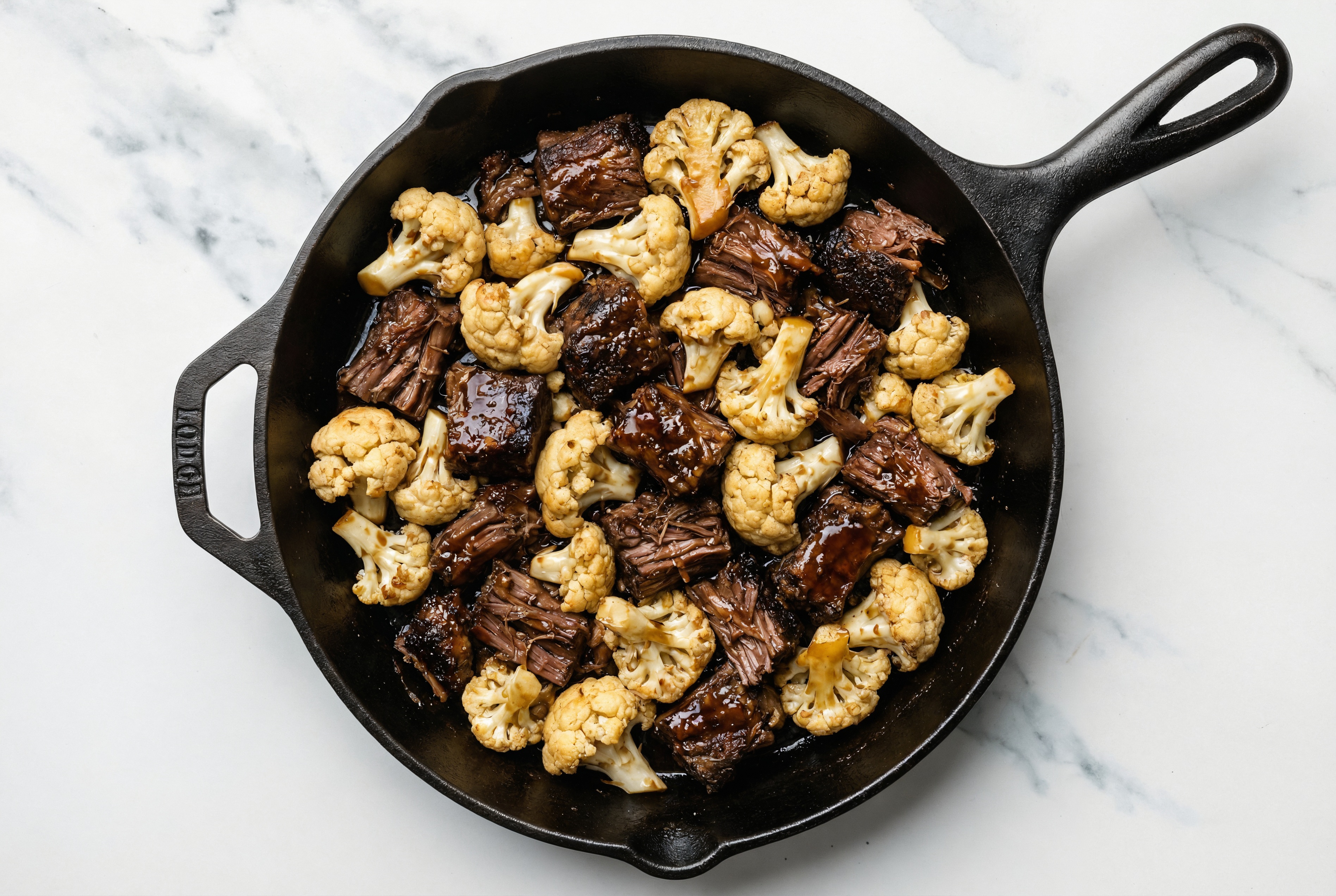 Japanese BBQ Short Rib Stir-Fry with Cauliflower