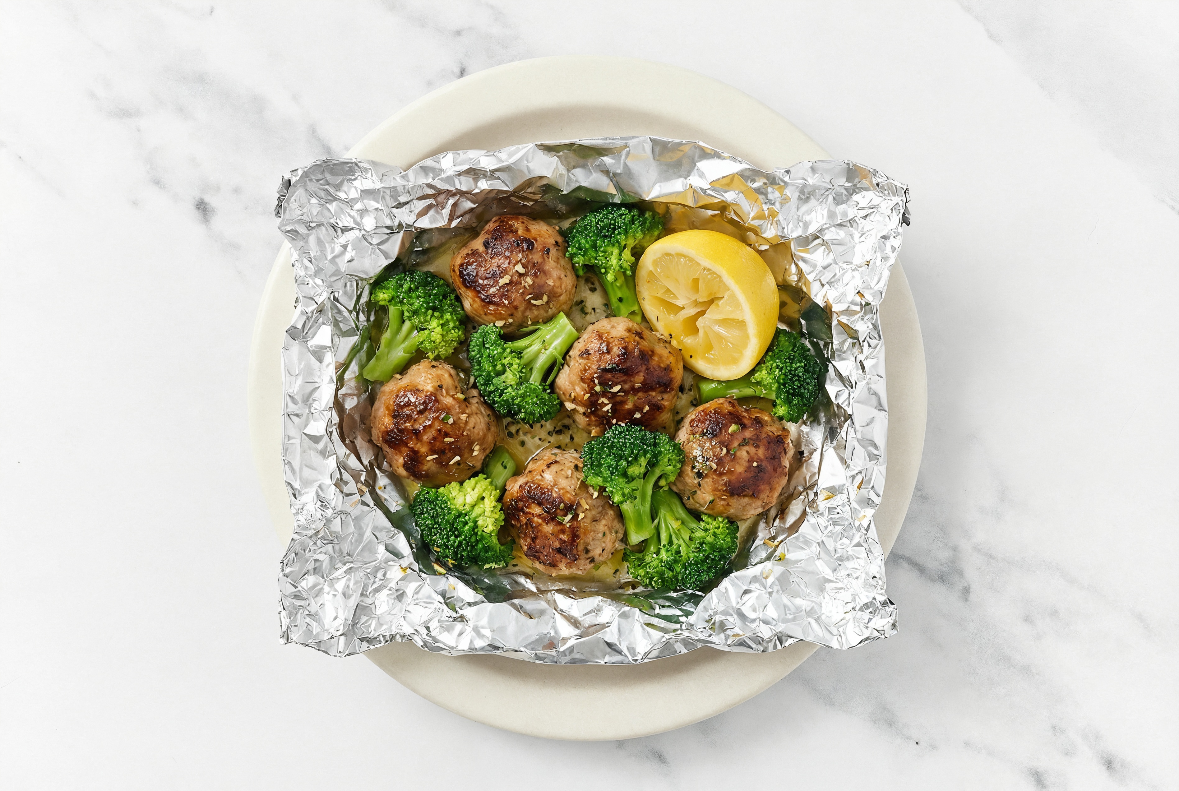 Herby Easiest Lemony Turkey Meatballs