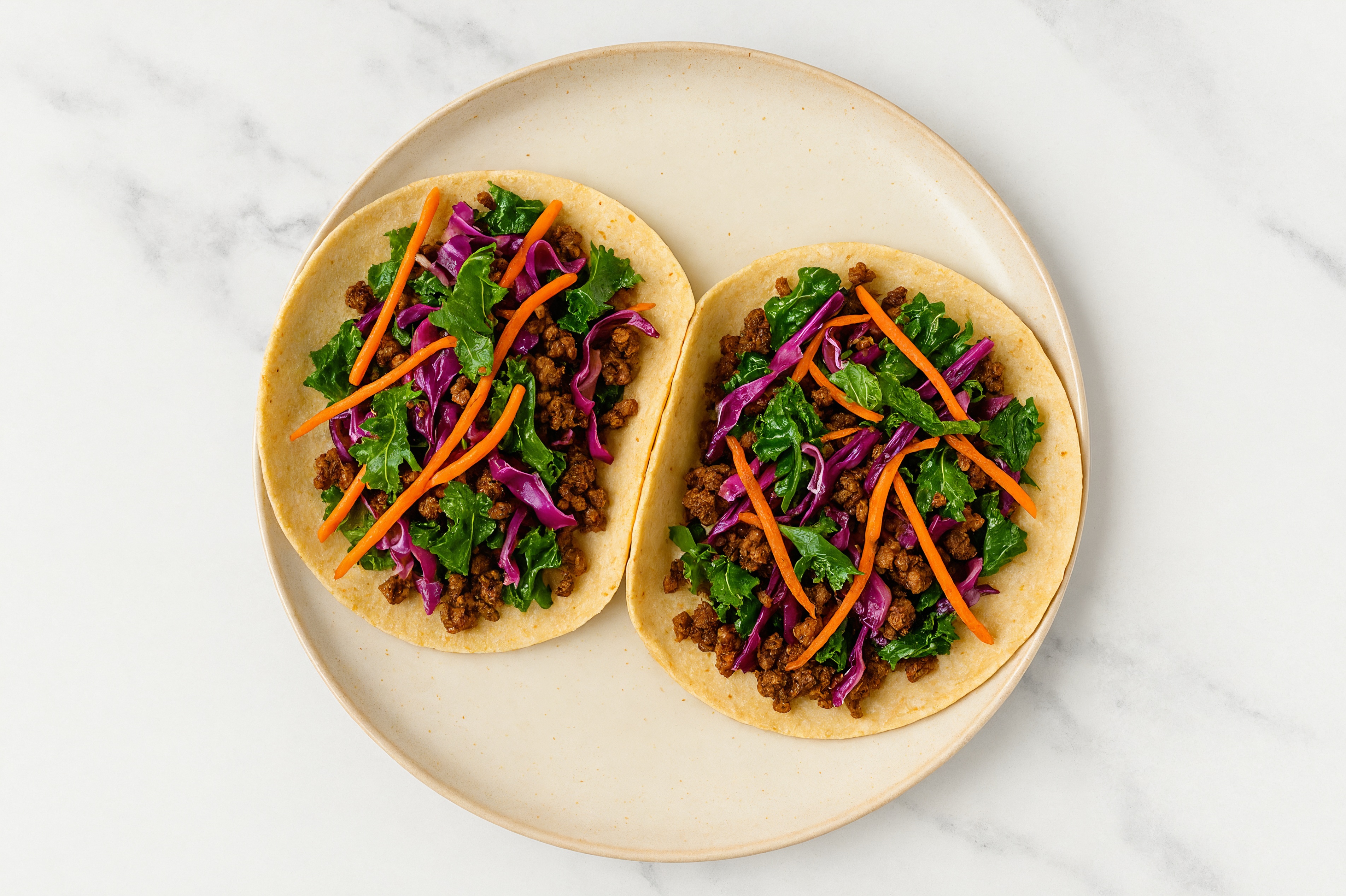 Rustic Rainbow Ground Bison Tacos