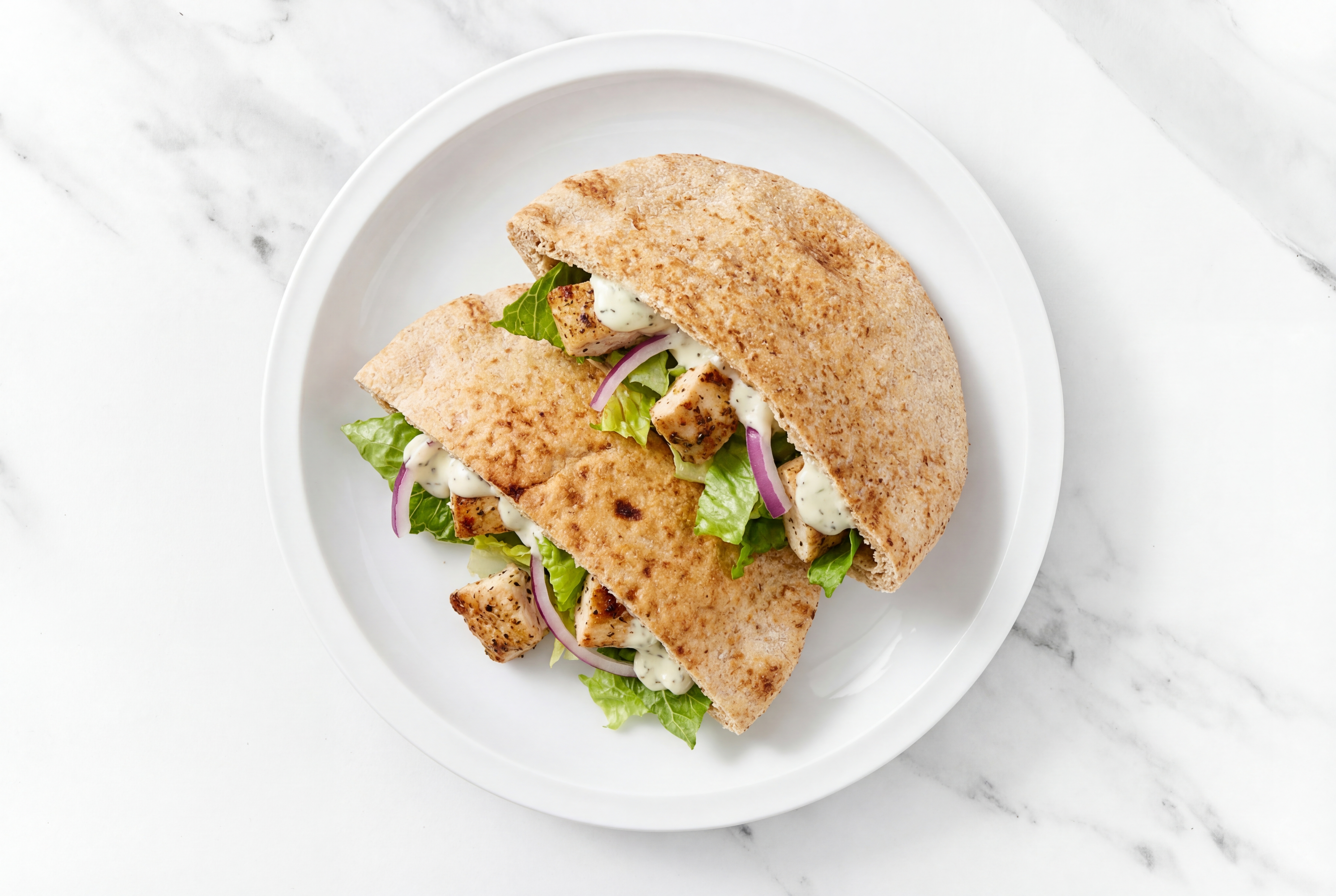 Dill Chicken Pita