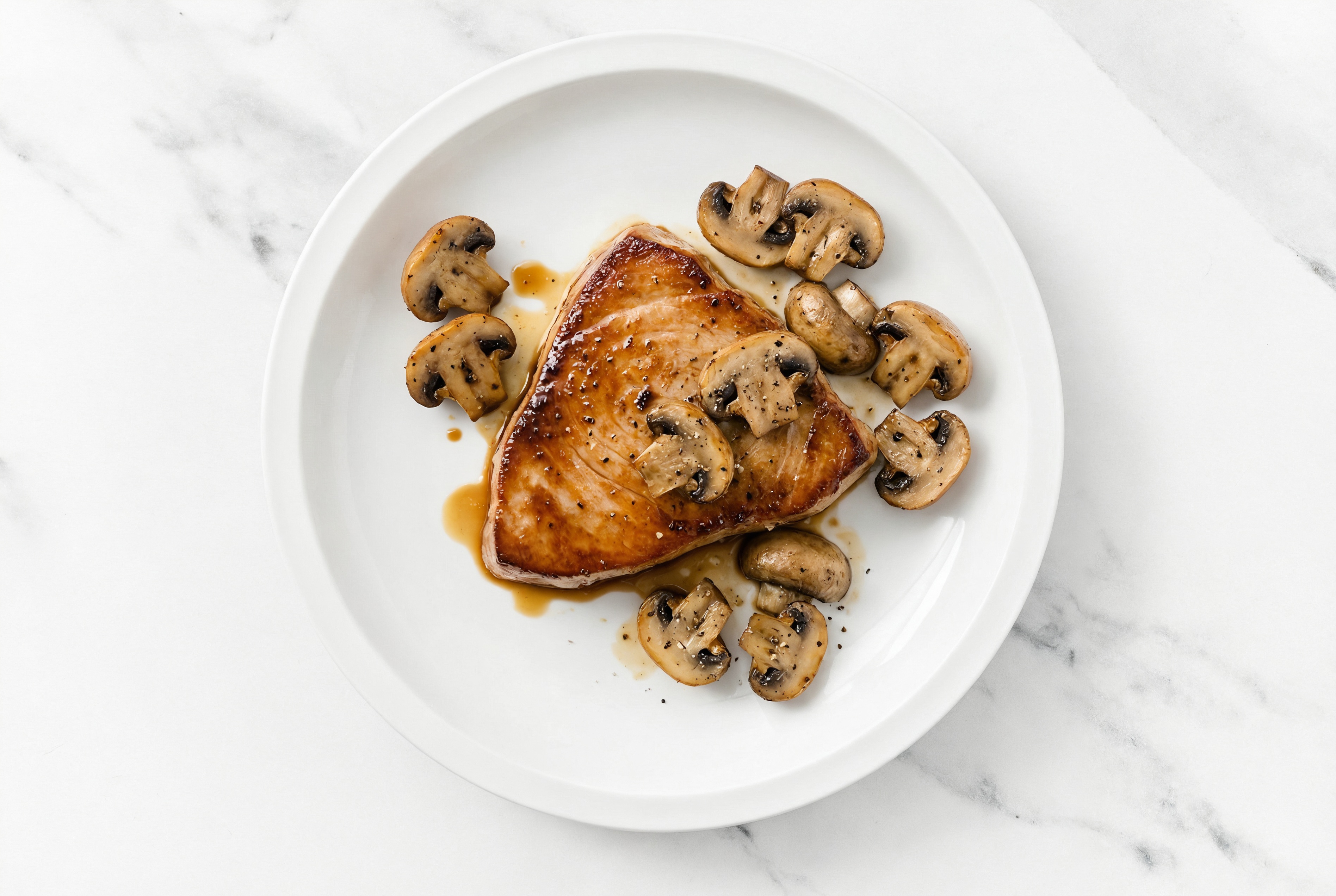 Teriyaki Sheet Pan Tuna & Mushrooms