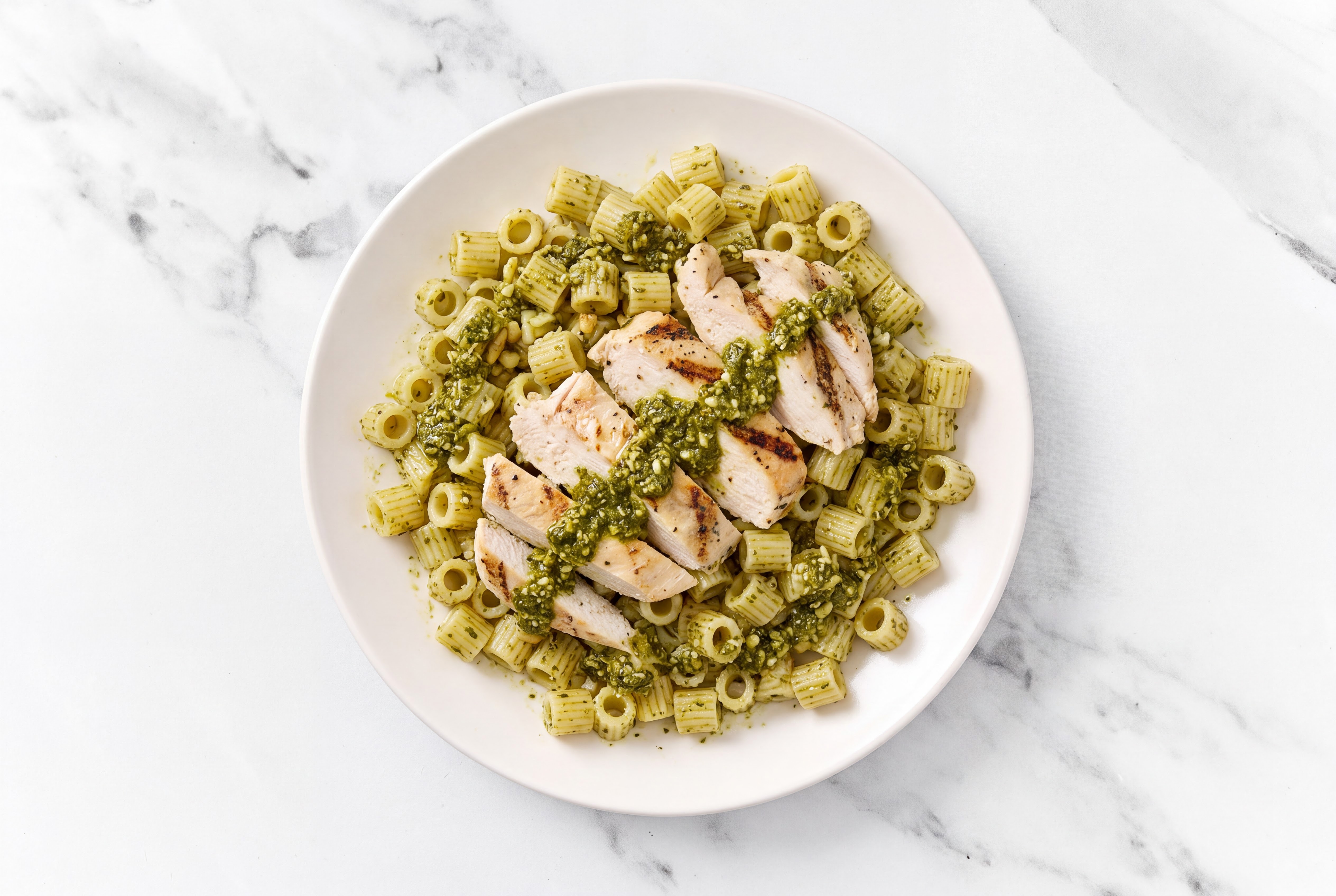 Tubetti Seasoned Grilled Chicken Breast Basil Pesto