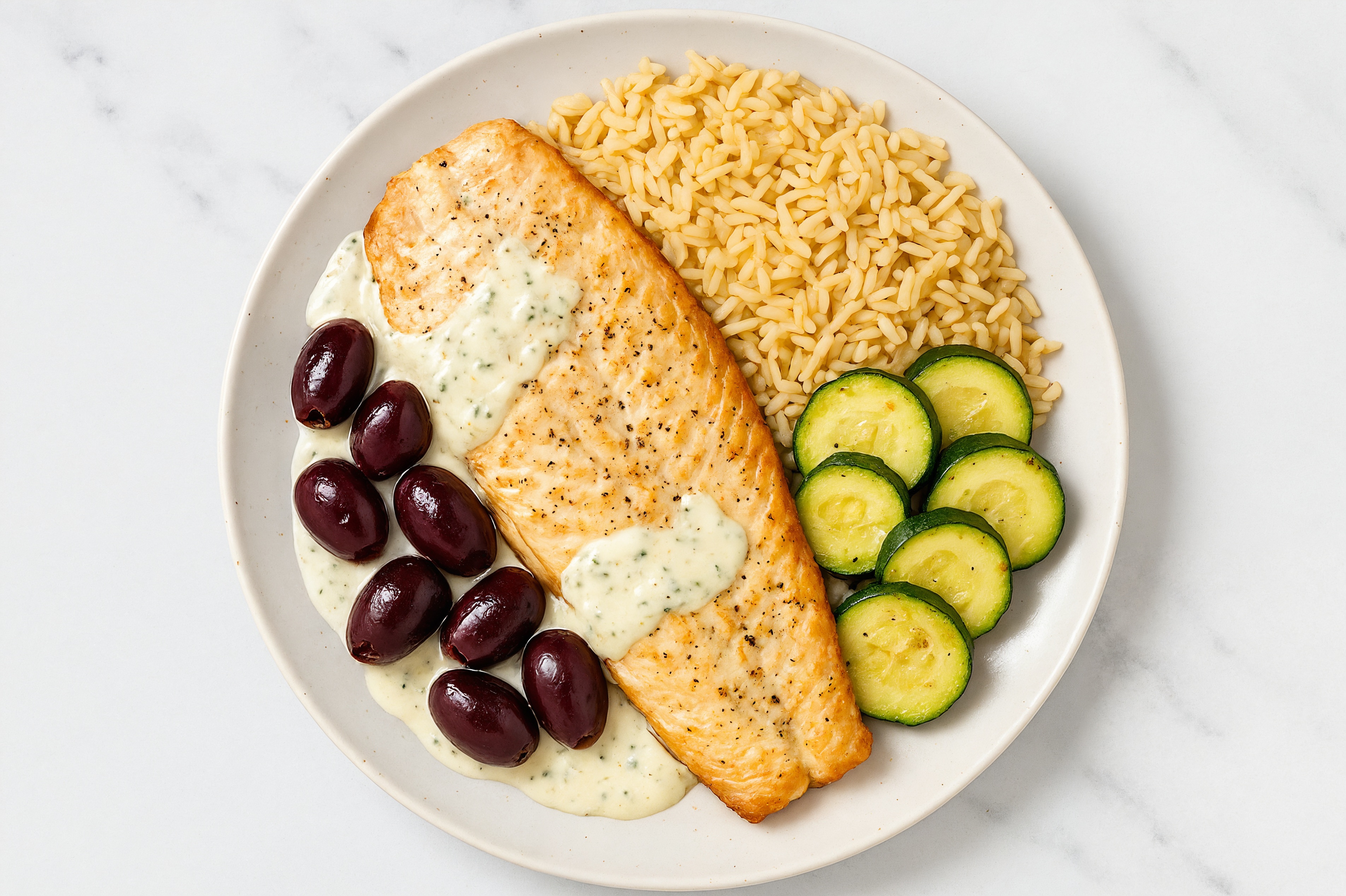 Mediterranean Trout Grain Bowl