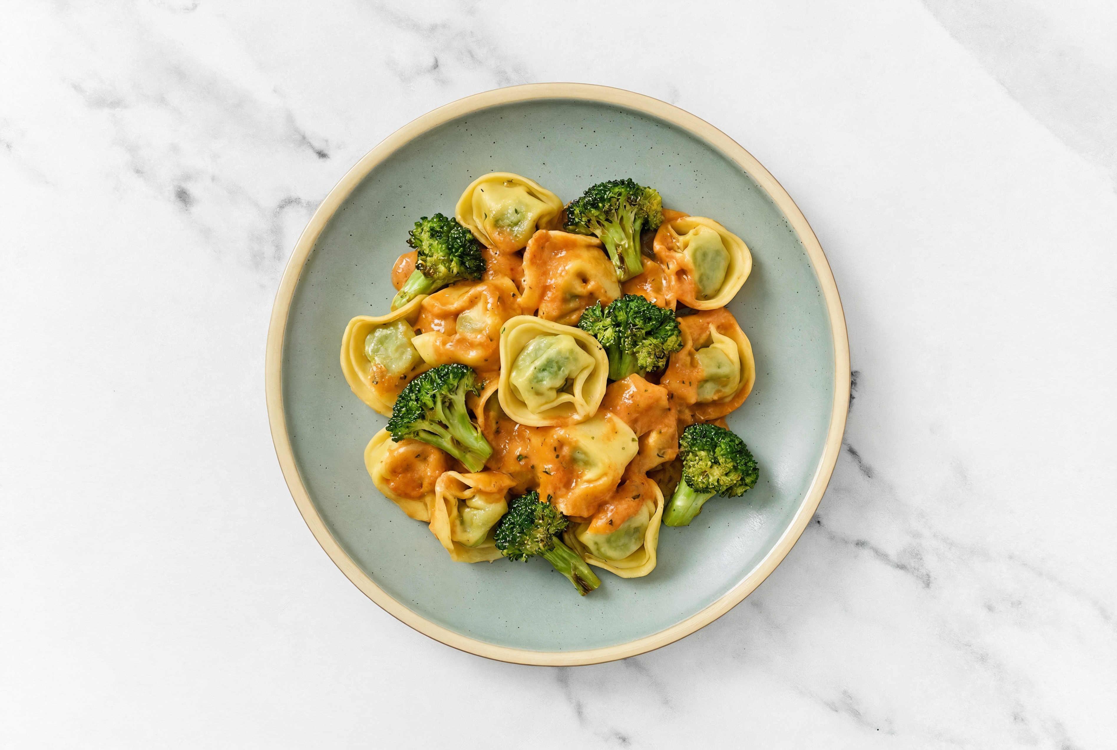 Vodka Sauce Tortellini with Broccoli