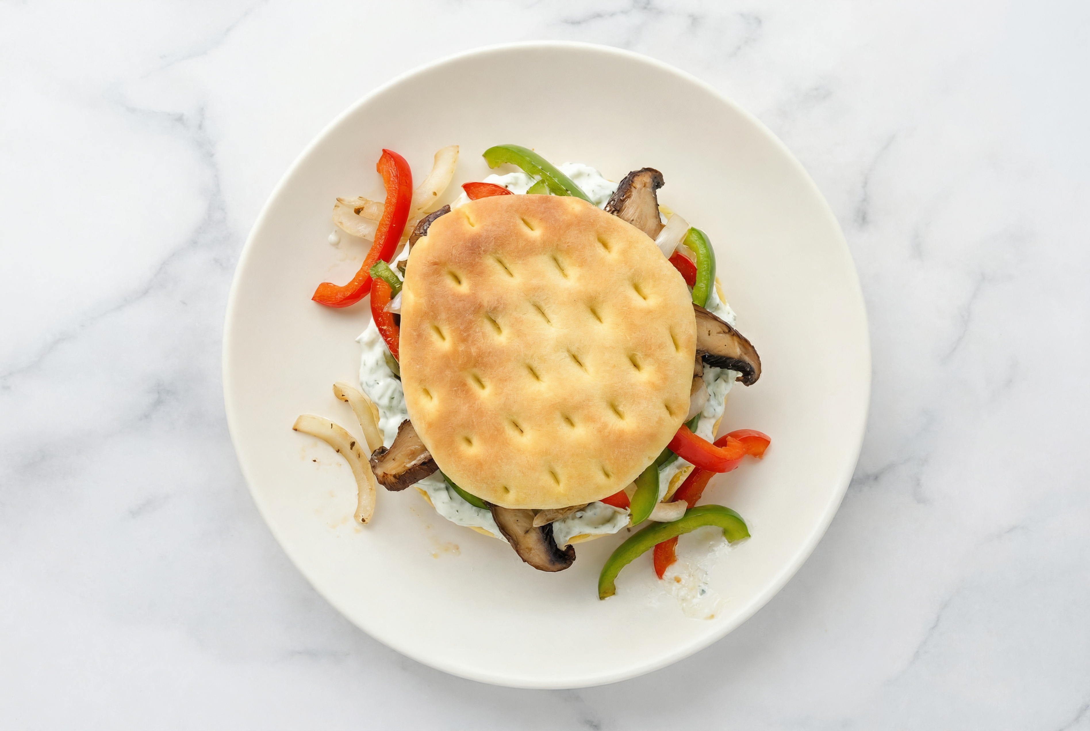  Creamy Feta Cucumber Tzatziki Dip Mushroom Sandwich