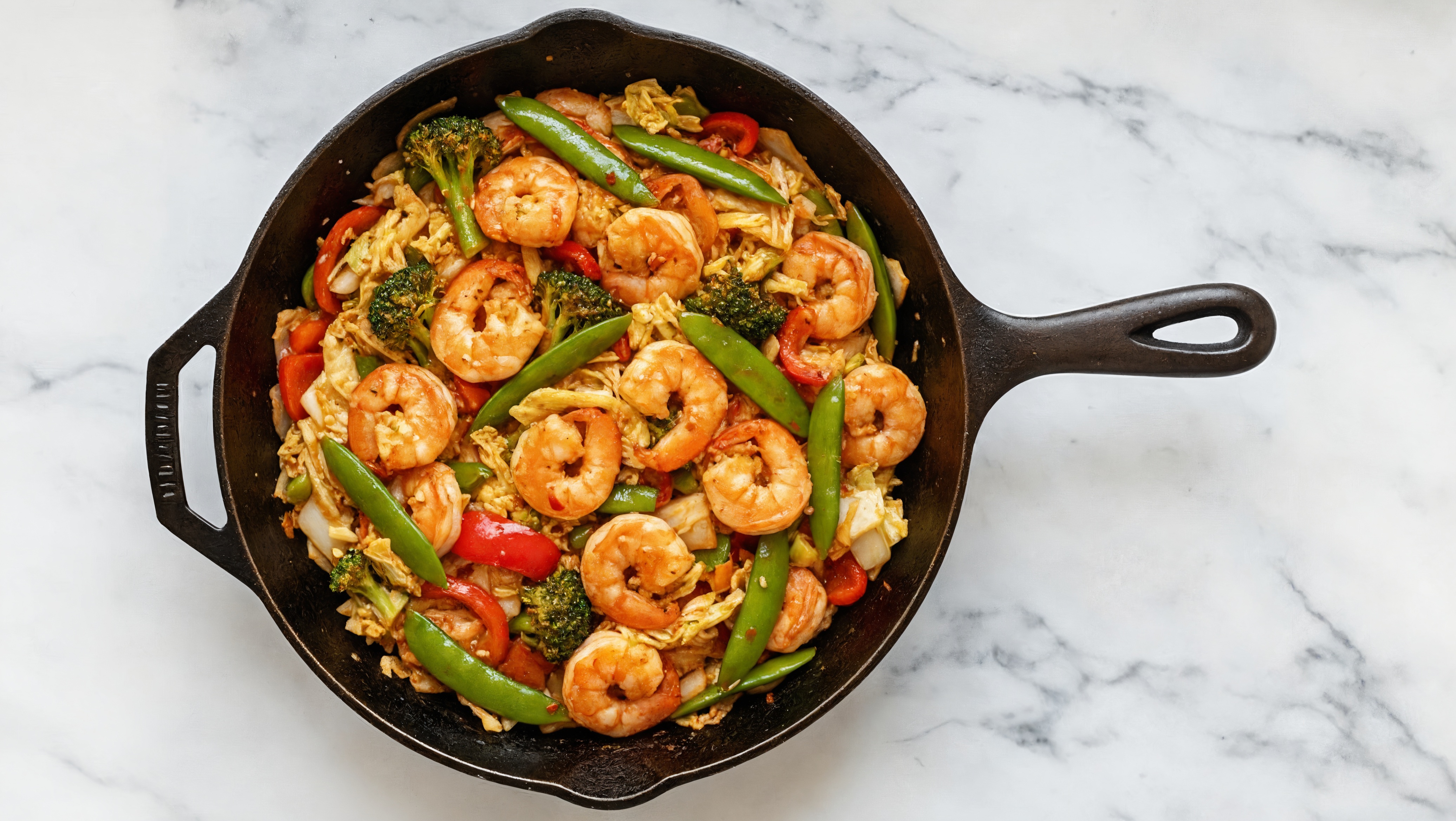 Sweet Chili Lime Shrimp with Bok Choy Mix + Bell Organic Pepper over Chicken & Herb Rice