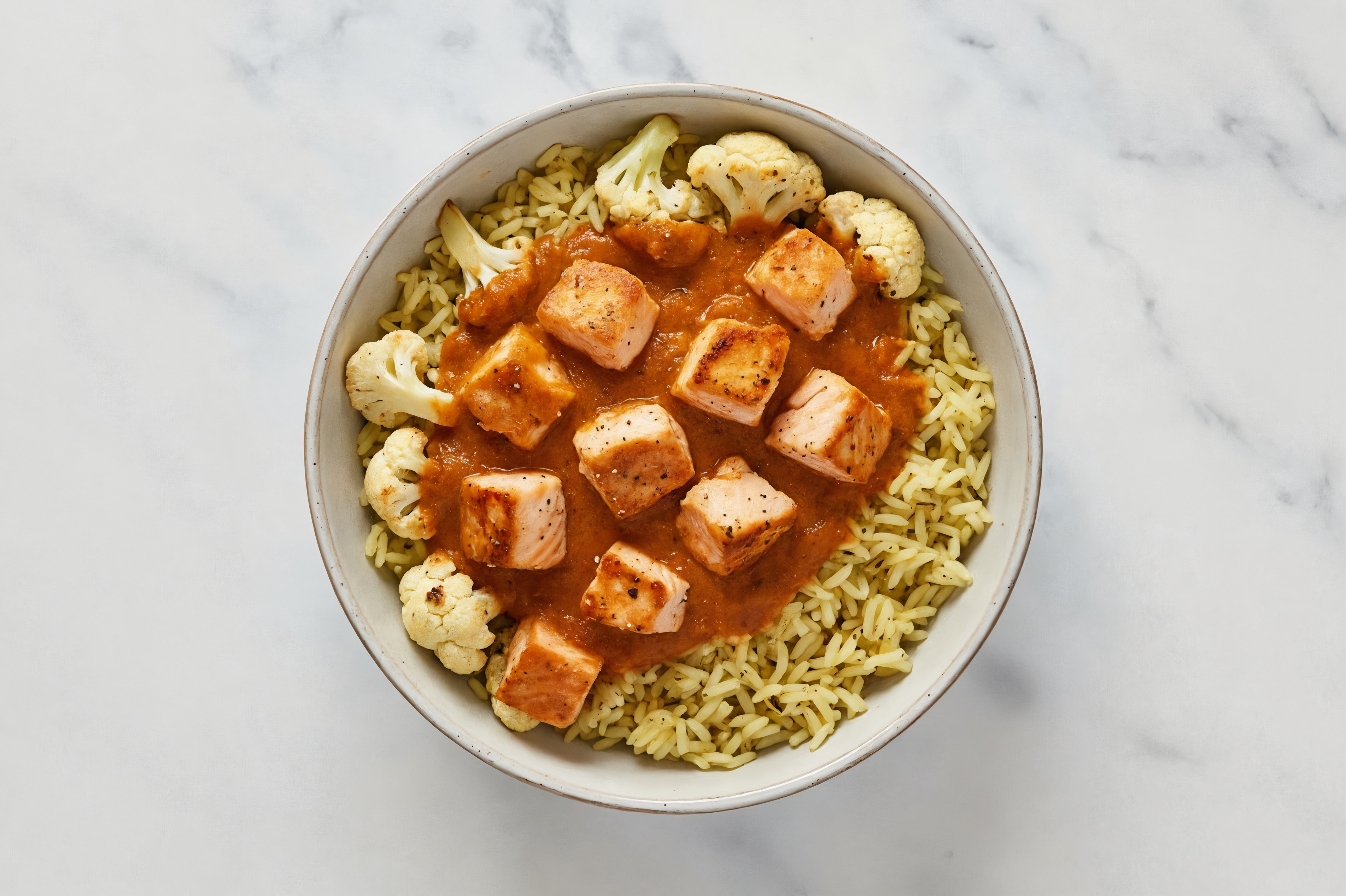 Salmon Tikka Masala over Jasmine Rice