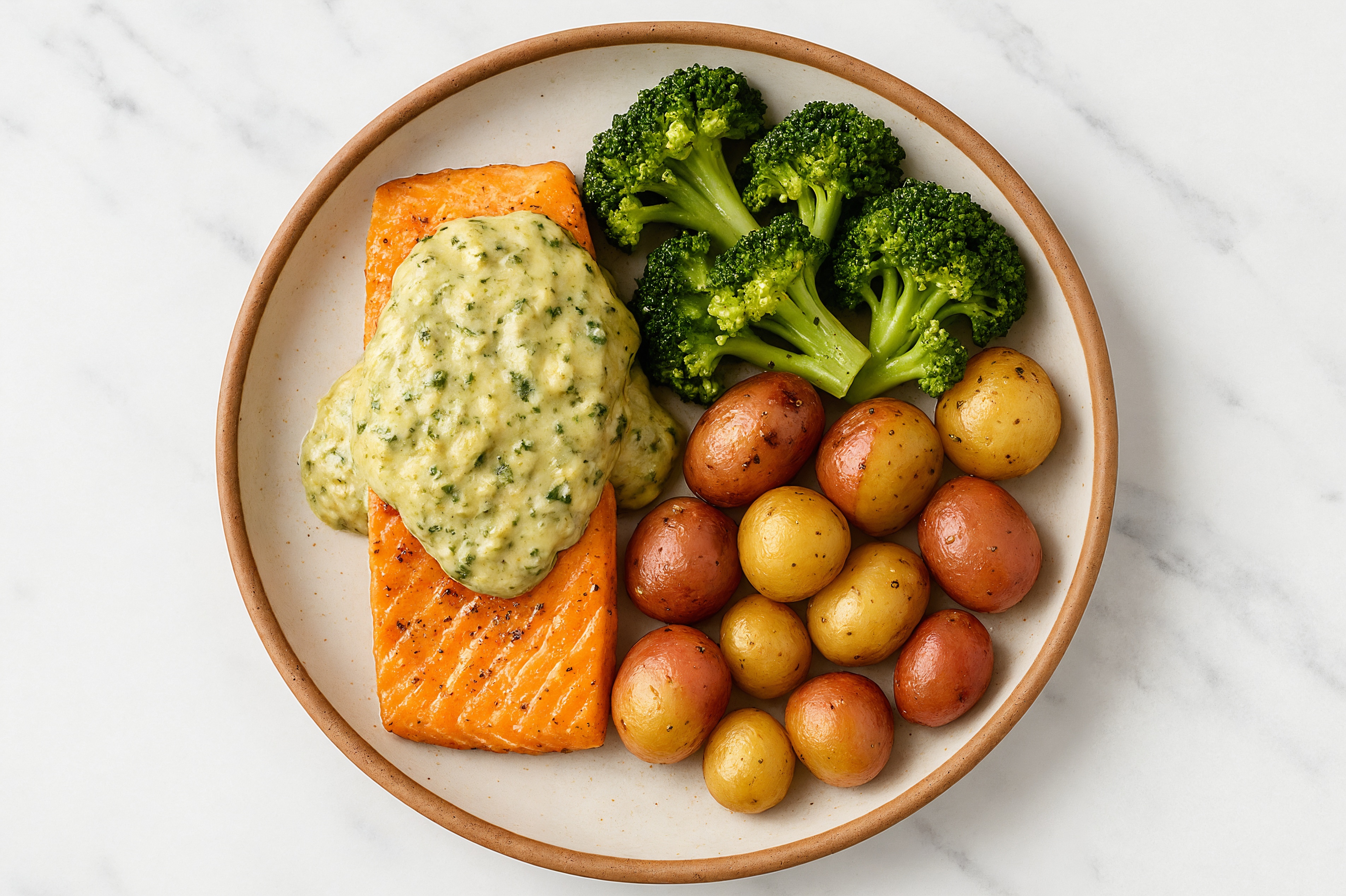  Atlantic Salmon with Organic Broccoli and Spinach Artichoke