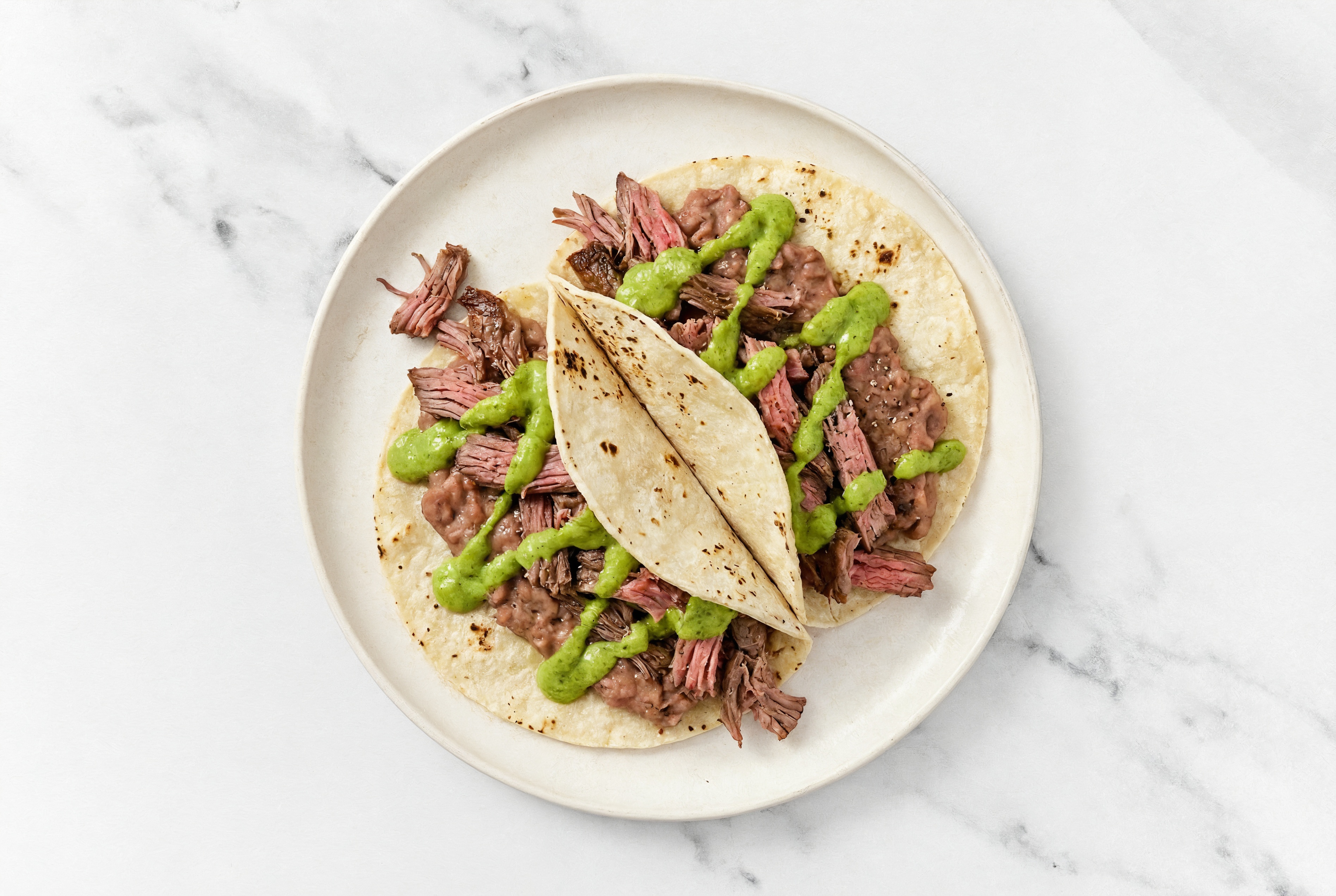 Extra Protein + Guac Tacos with Fully Cooked Seasoned Beef Sirloin Steaks