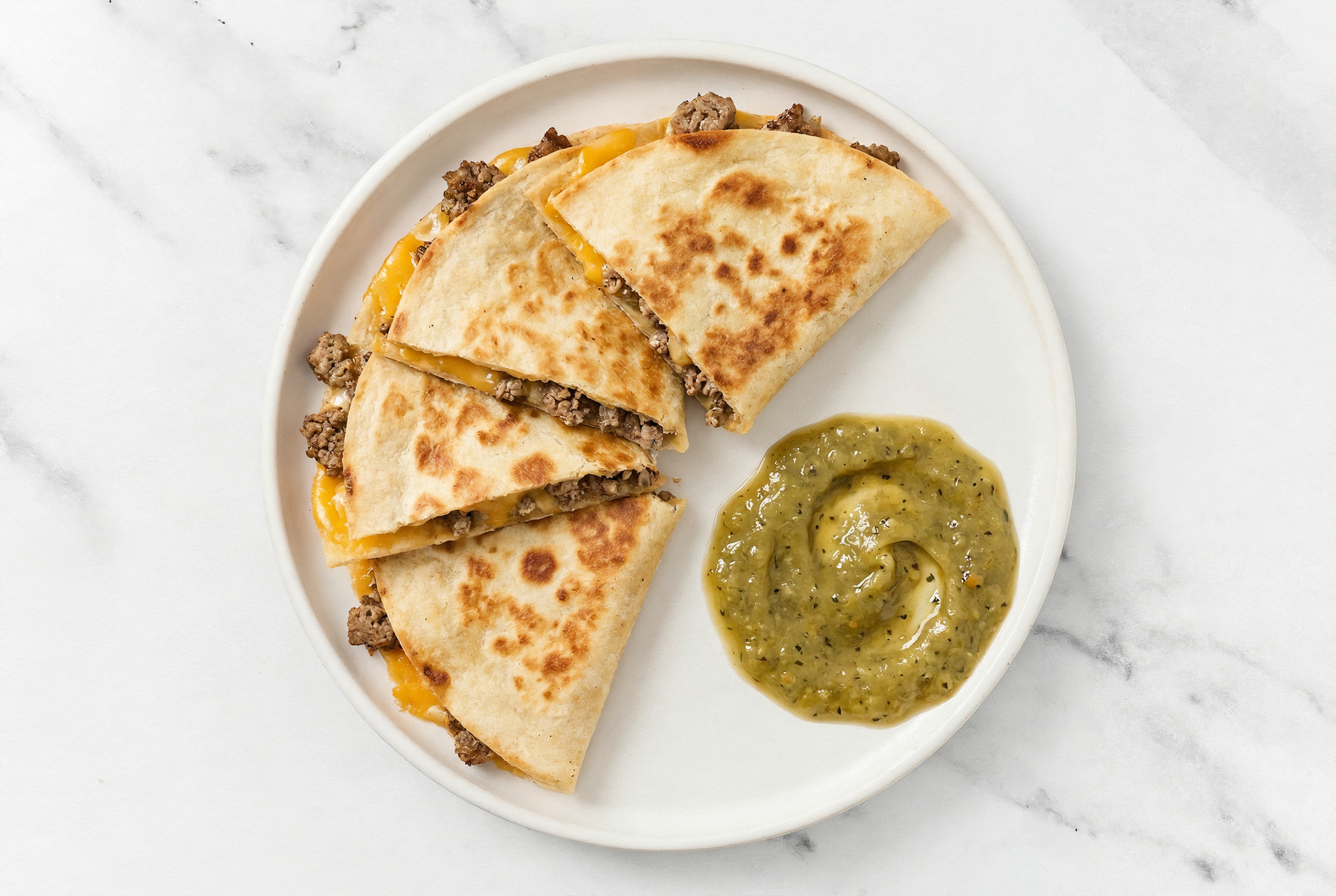 Garden Spicy Lamb Quesadillas