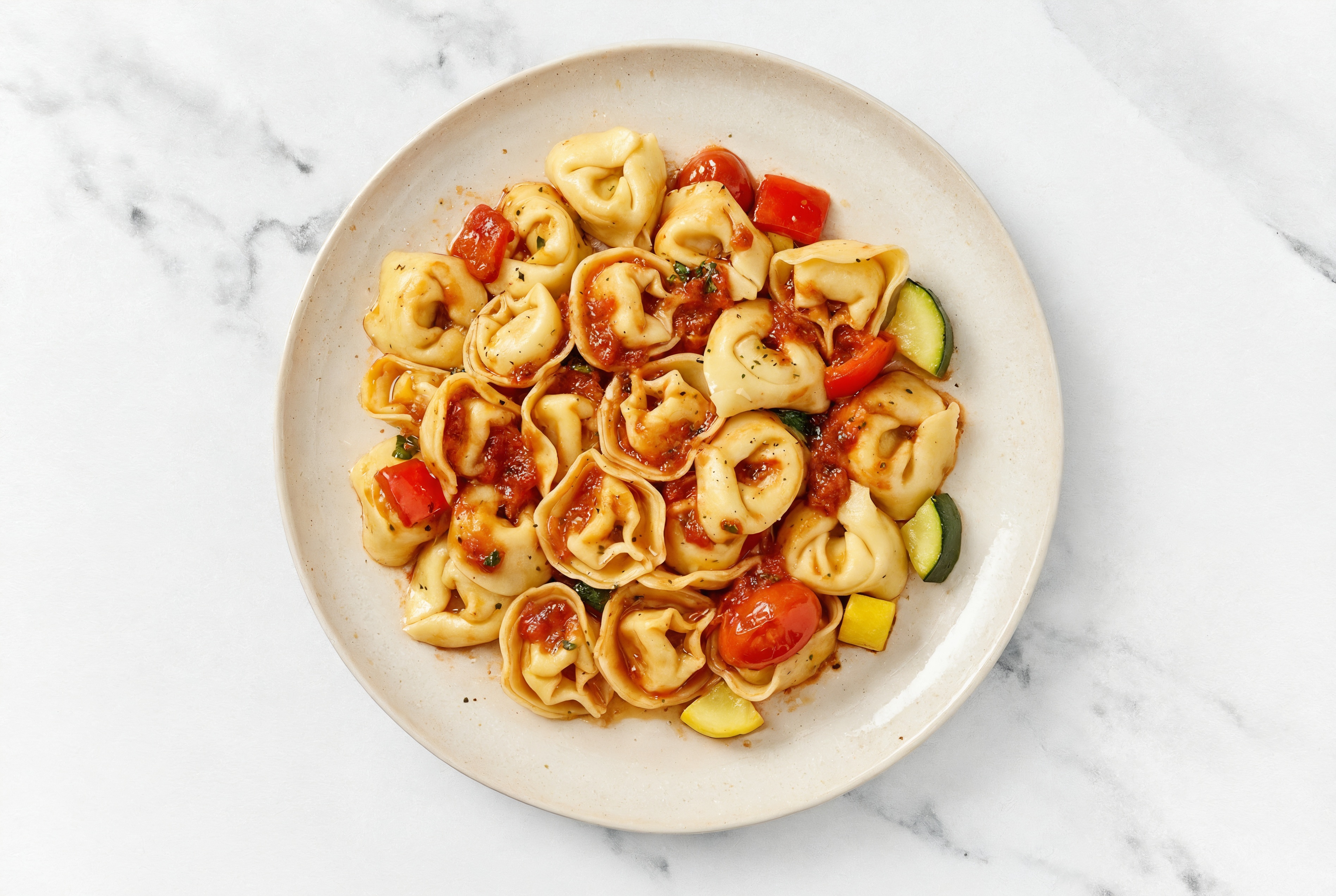 Cheese Tortelloni + Veggie Marinara