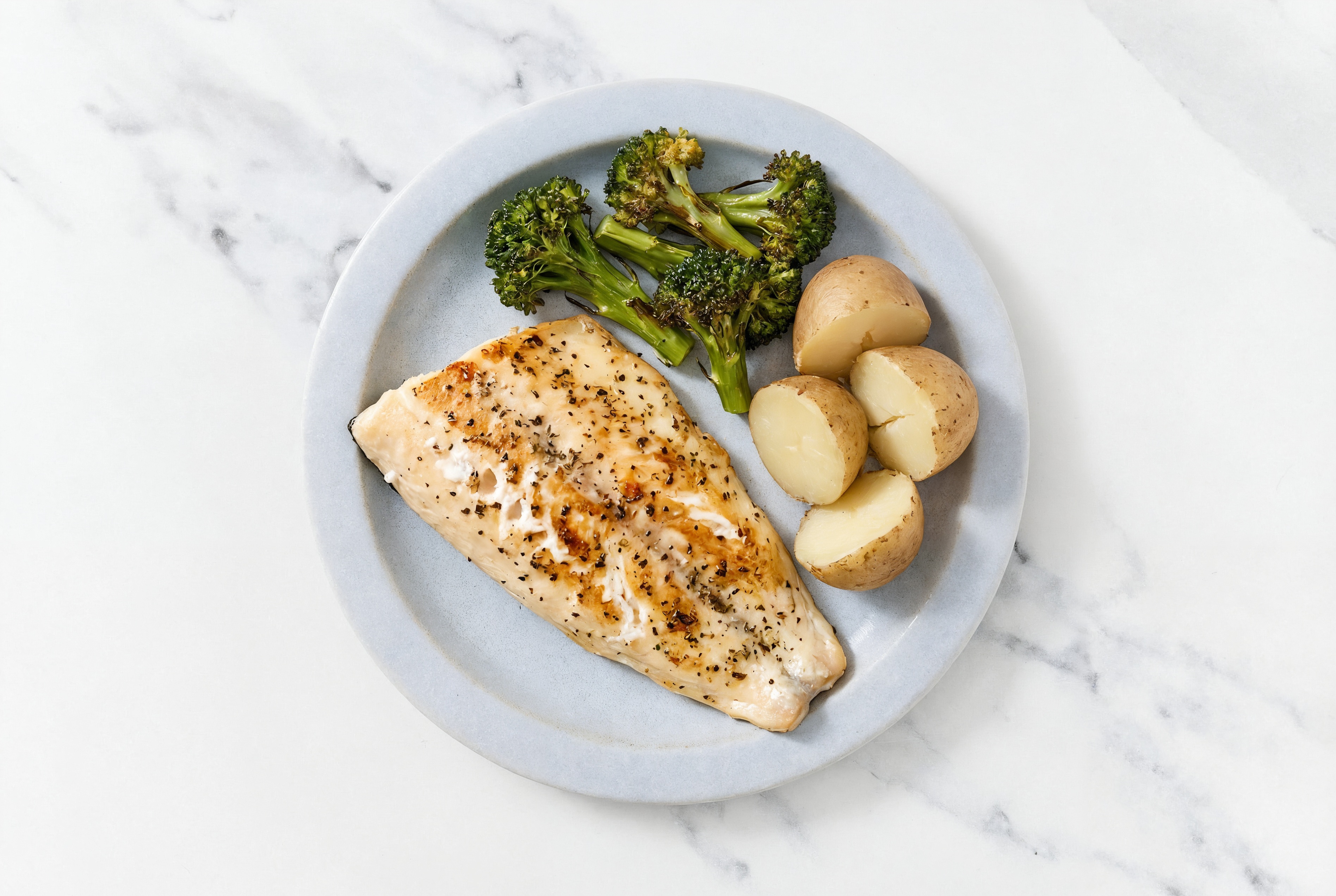 Herby Roasted Honey Herb Steelhead Trout with Baby Broccoli