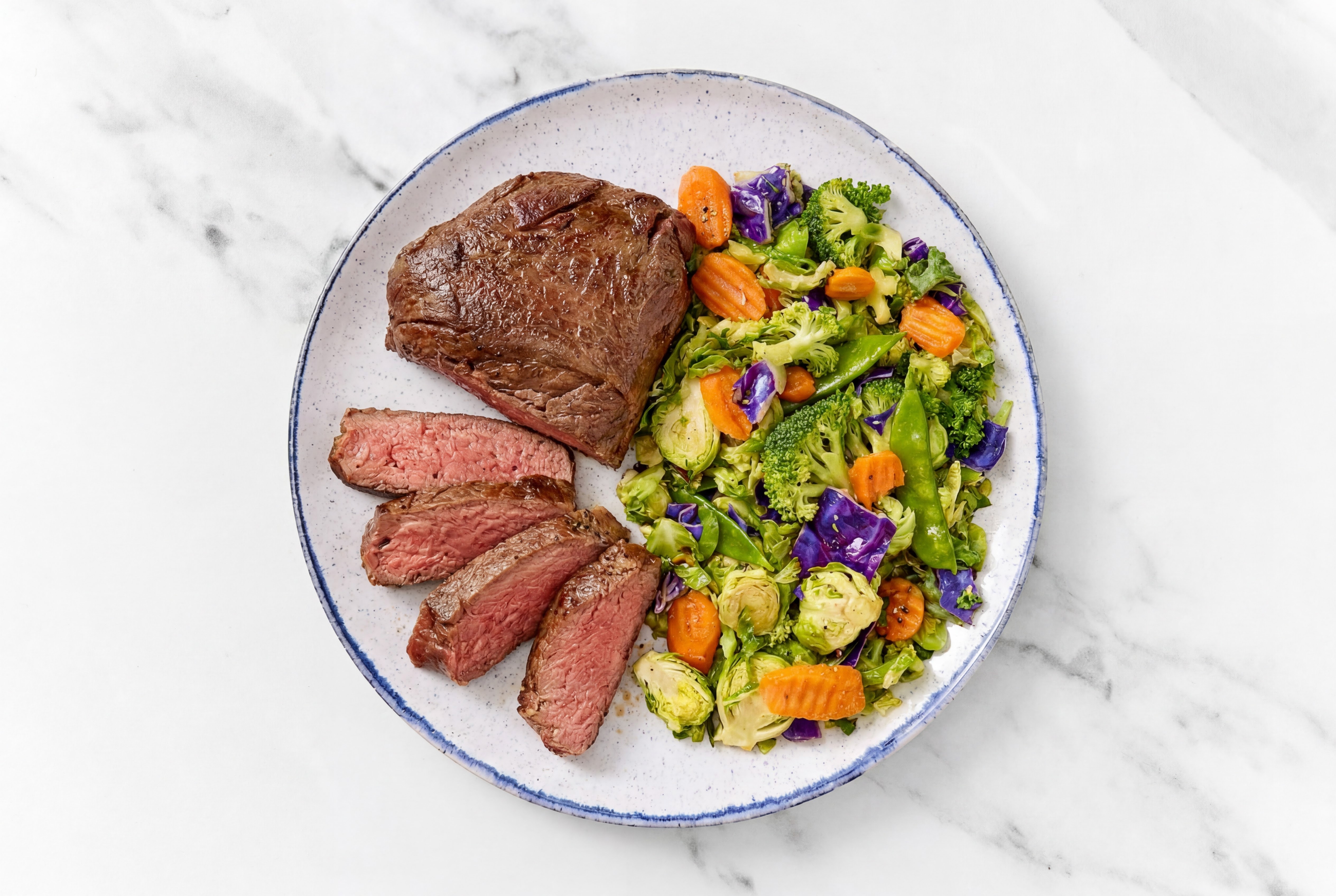 Sirloin Steak + Teriyaki Veggies