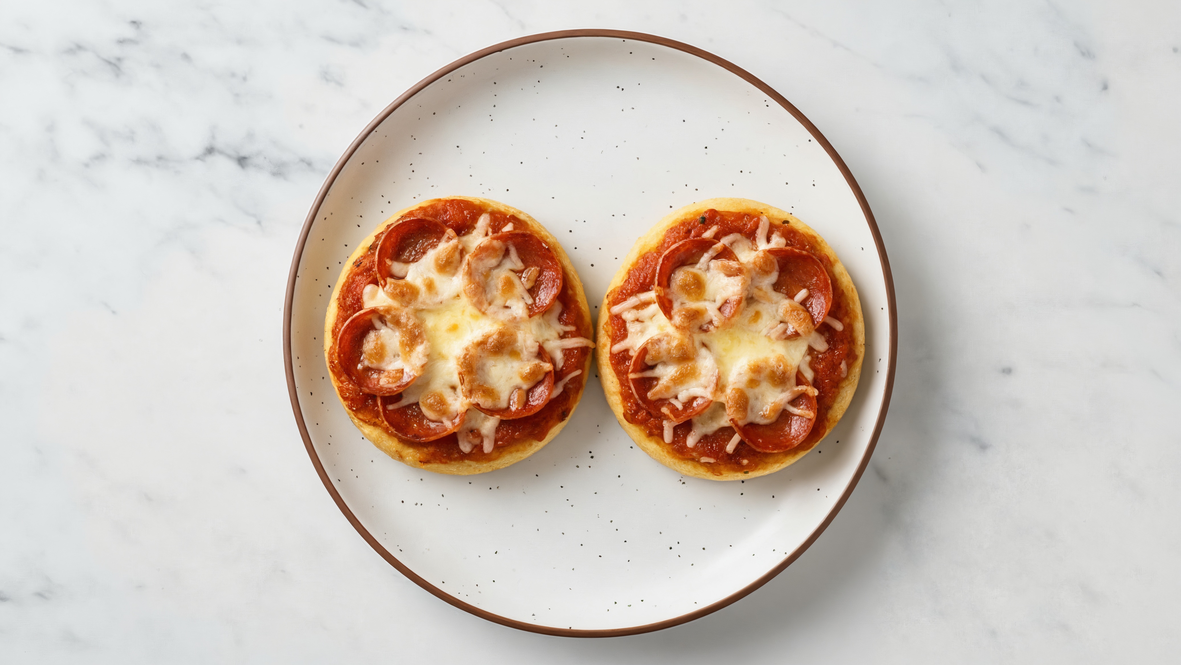 Grain-Free Pepperoni Pizzettes with Shredded Mozzarella Cheese