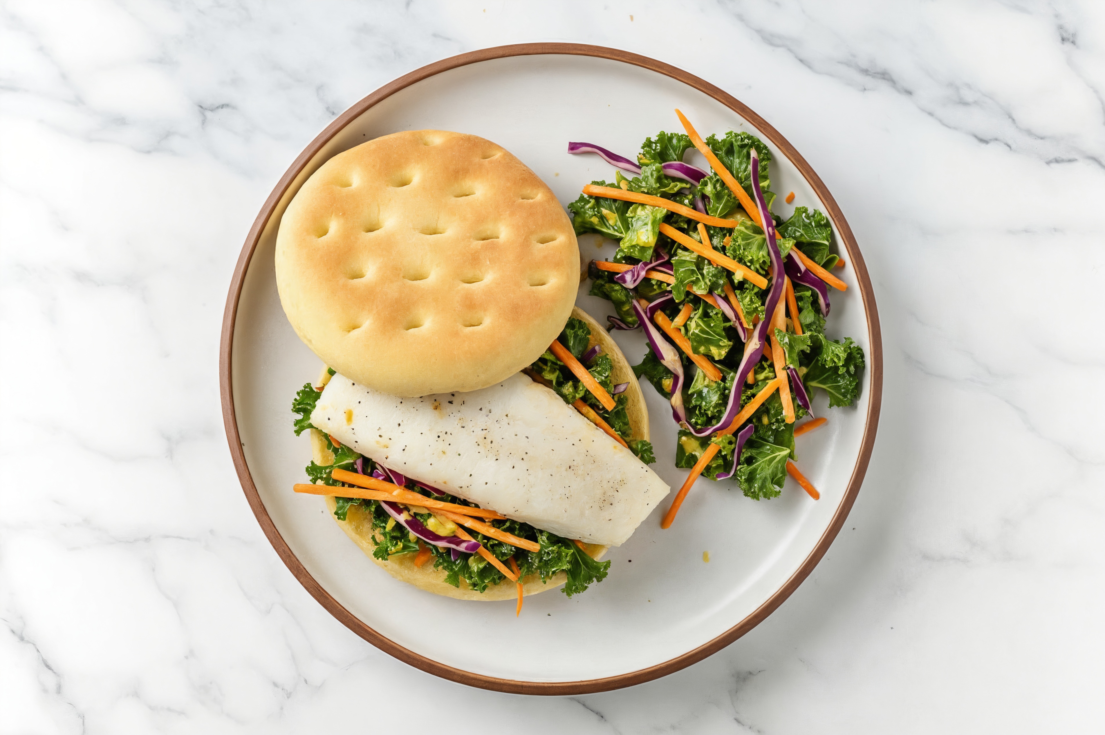  Coconut Curry Cod Rainbow Sandwich