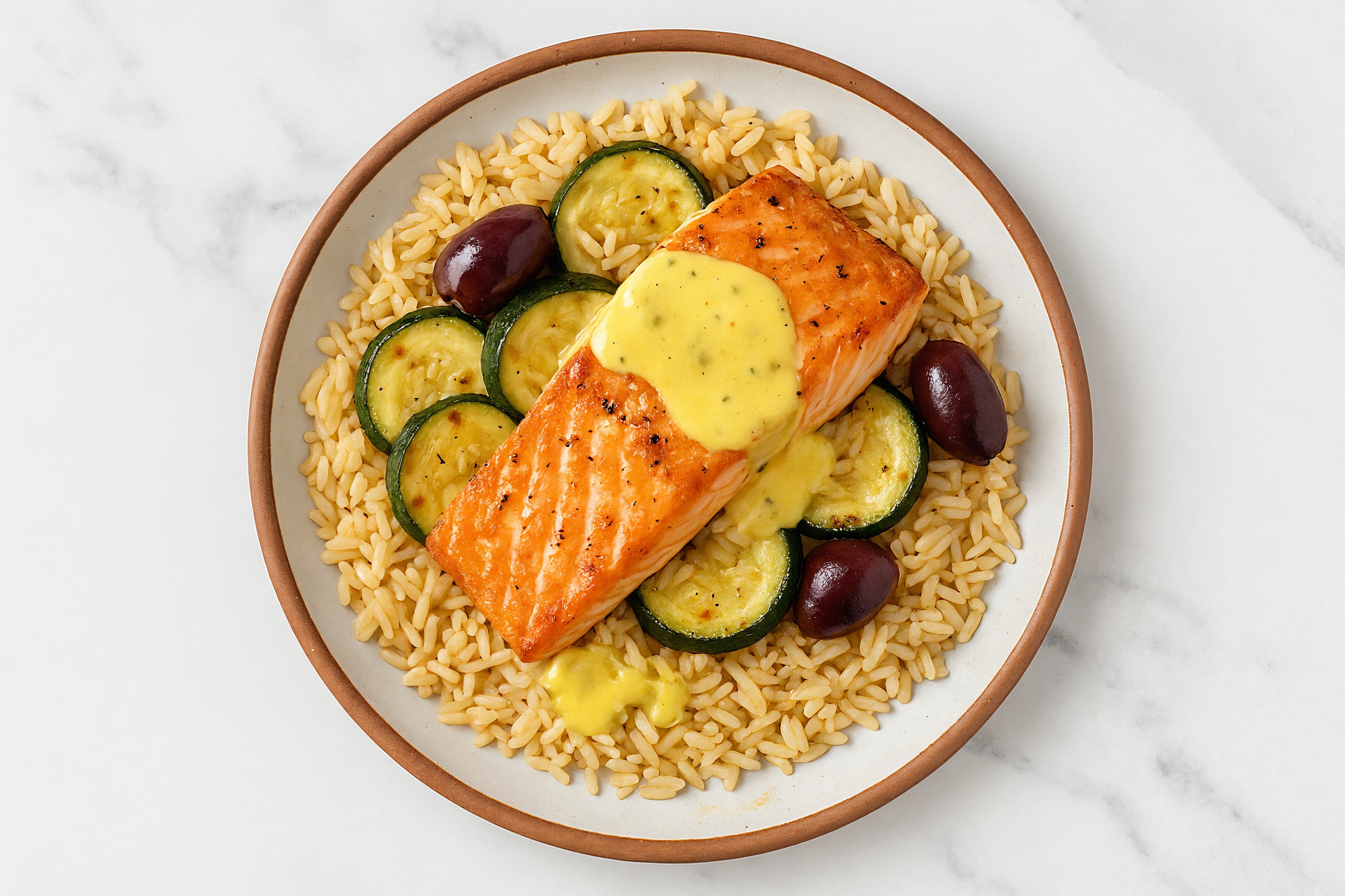 Herby Mediterranean Salmon Grain Bowl