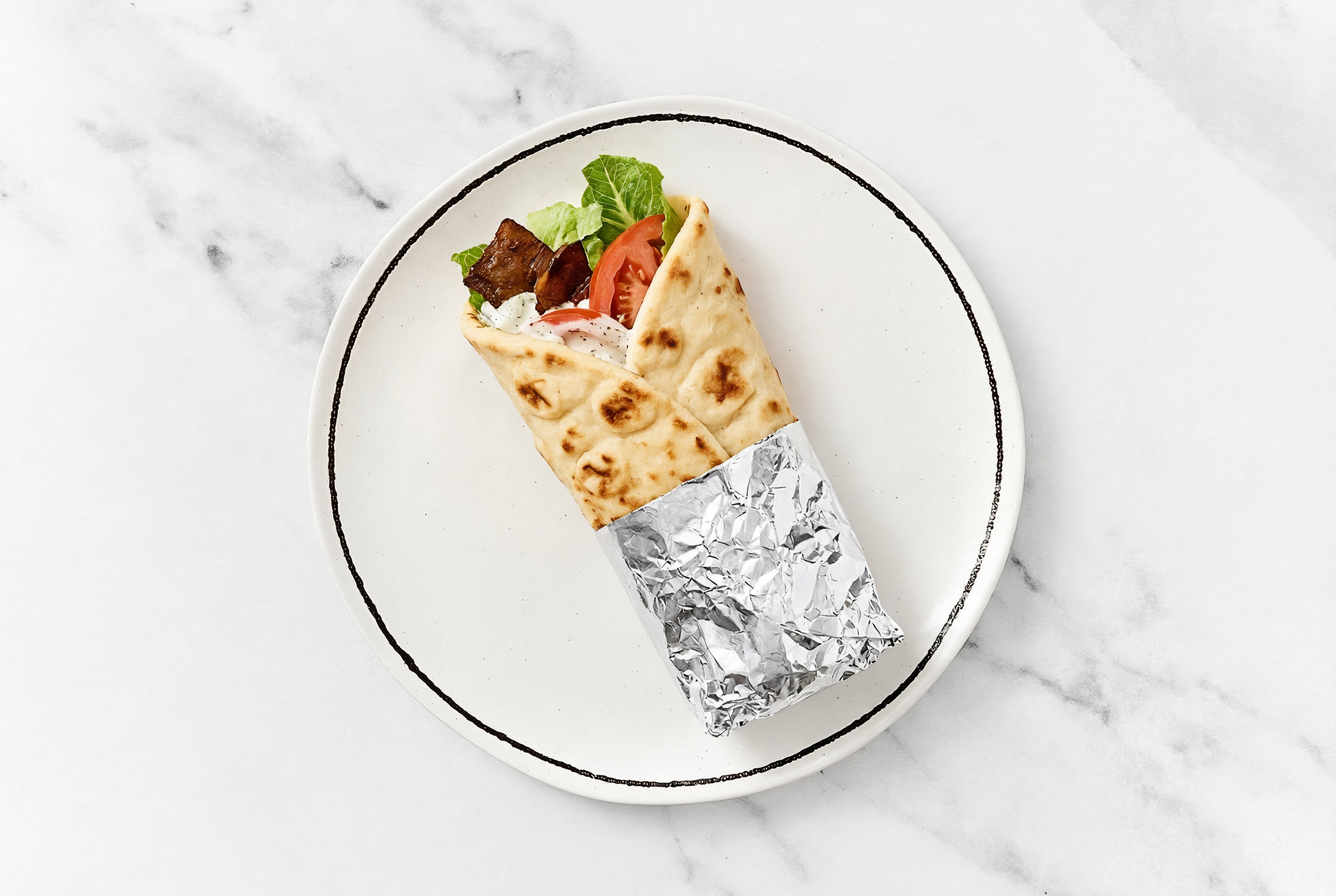 Hearty MyBacon Ranch Naan Wrap